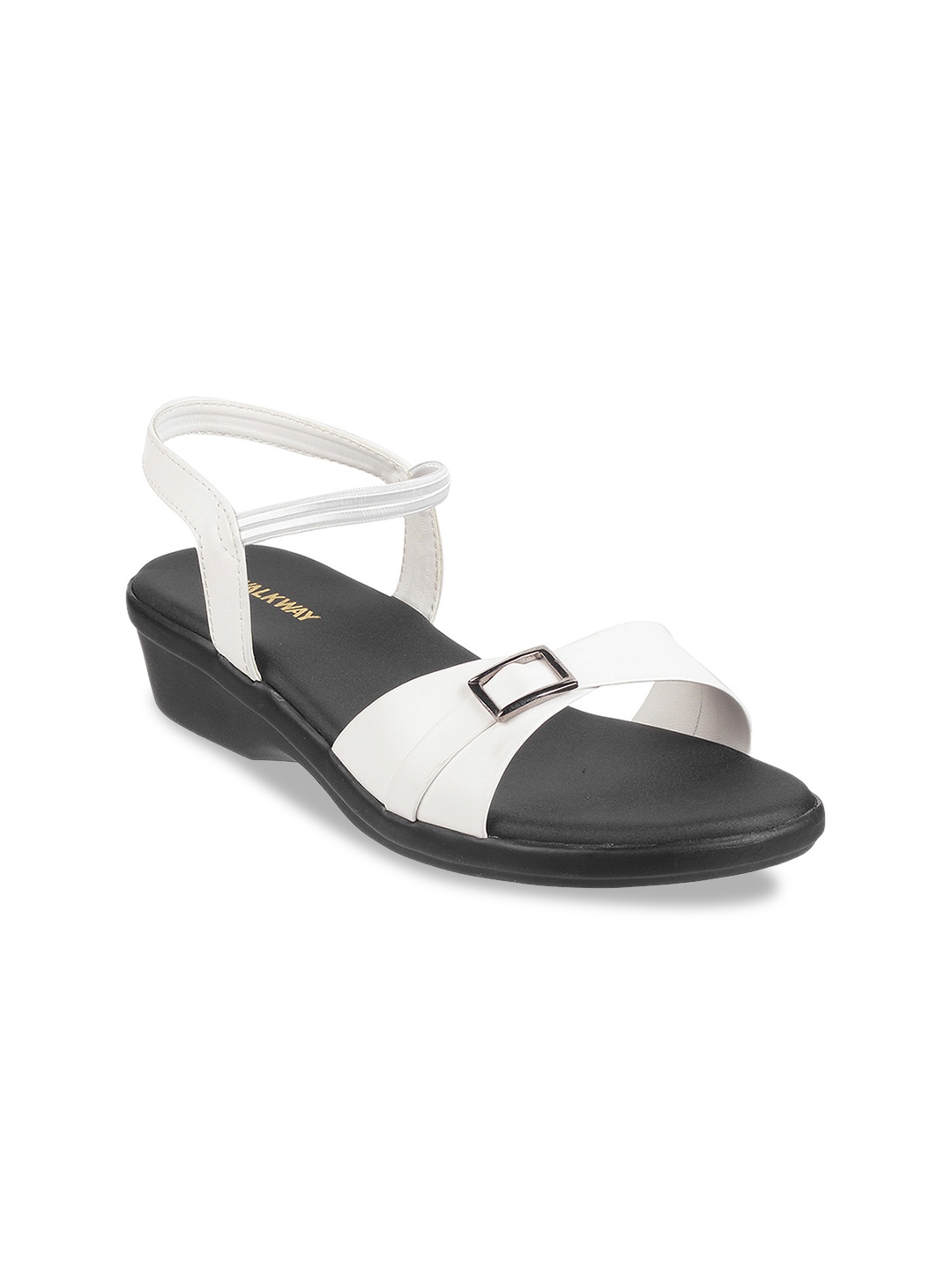 

WALKWAY by Metro Women White Solid Sandals