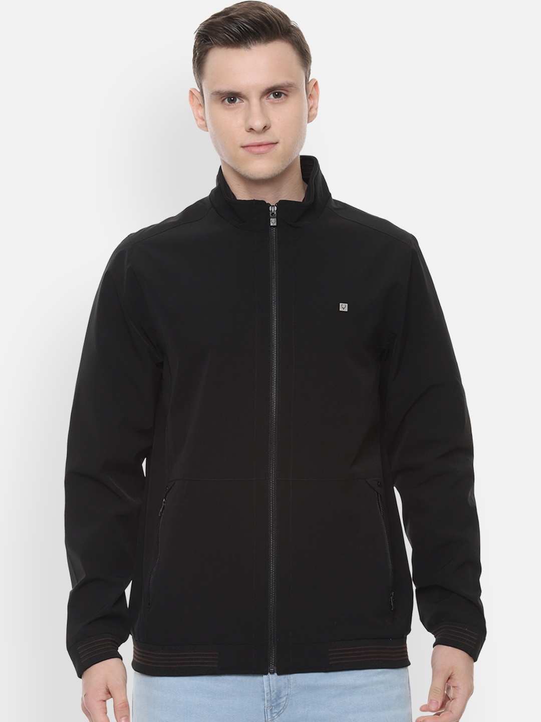 

Allen Solly Men Black Bomber Jacket