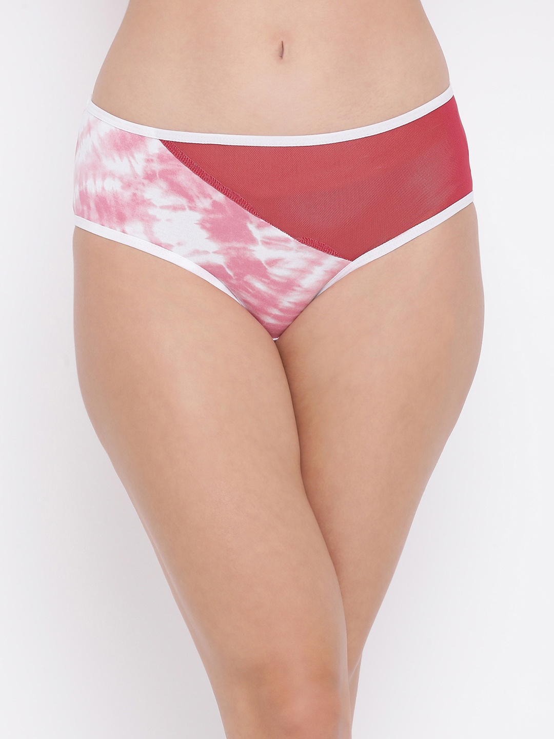 

Clovia Women Maroon & White Printed Hipster Briefs PN3291A223XL