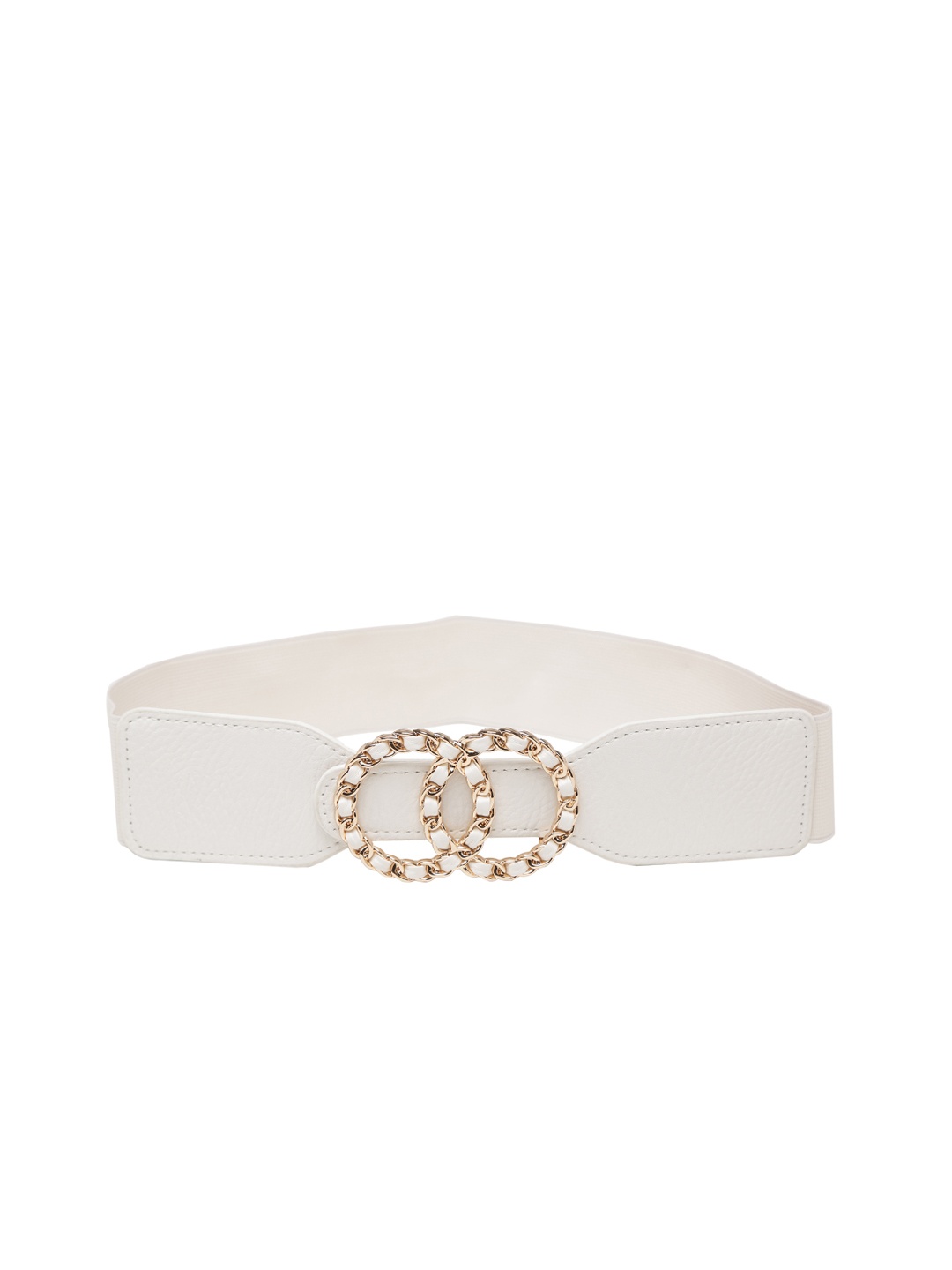 

Mali Fionna Women White Solid Cinched Waist Belt