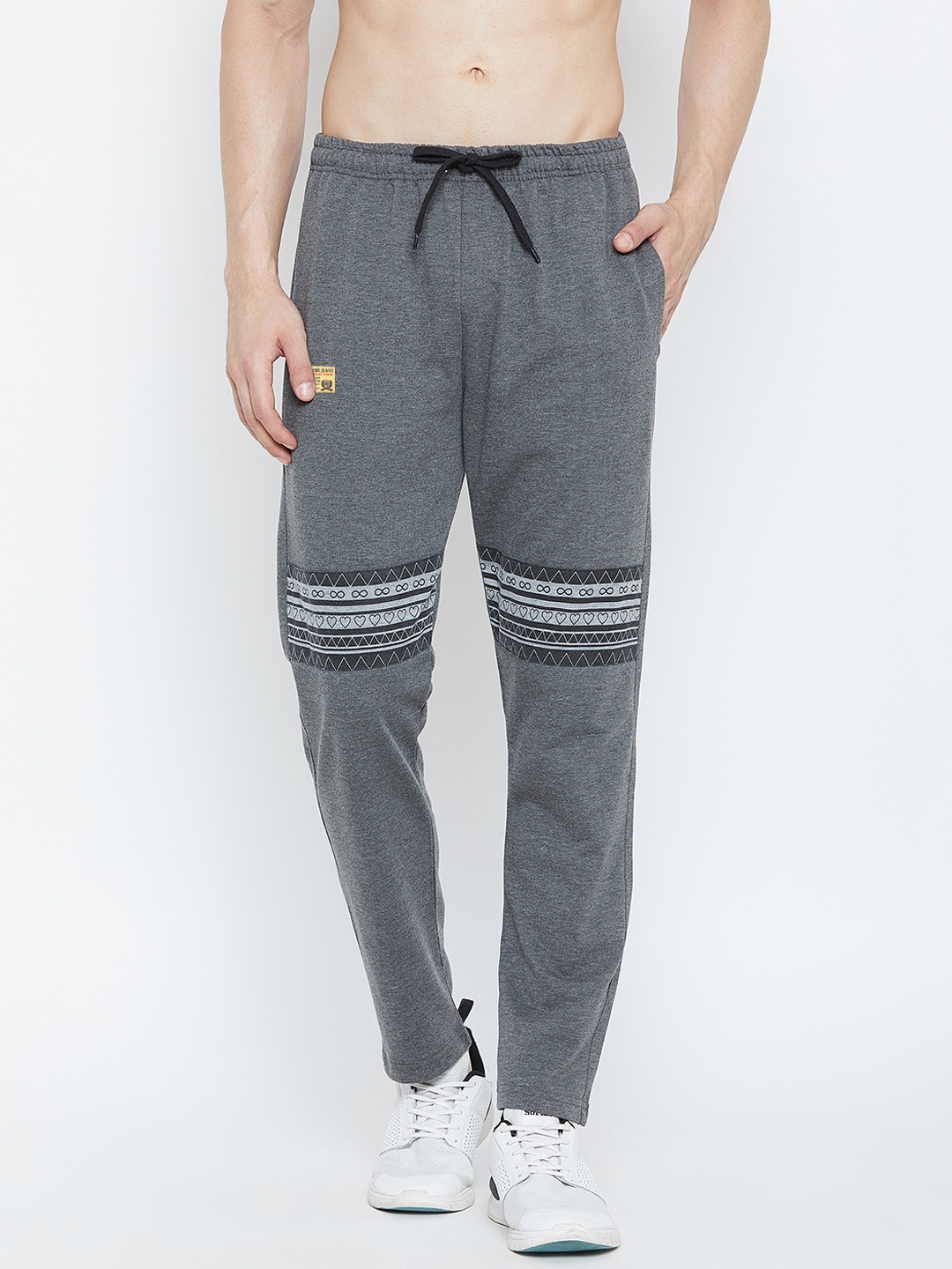 

Adobe Men Grey Slim-Fit Solid Track Pants