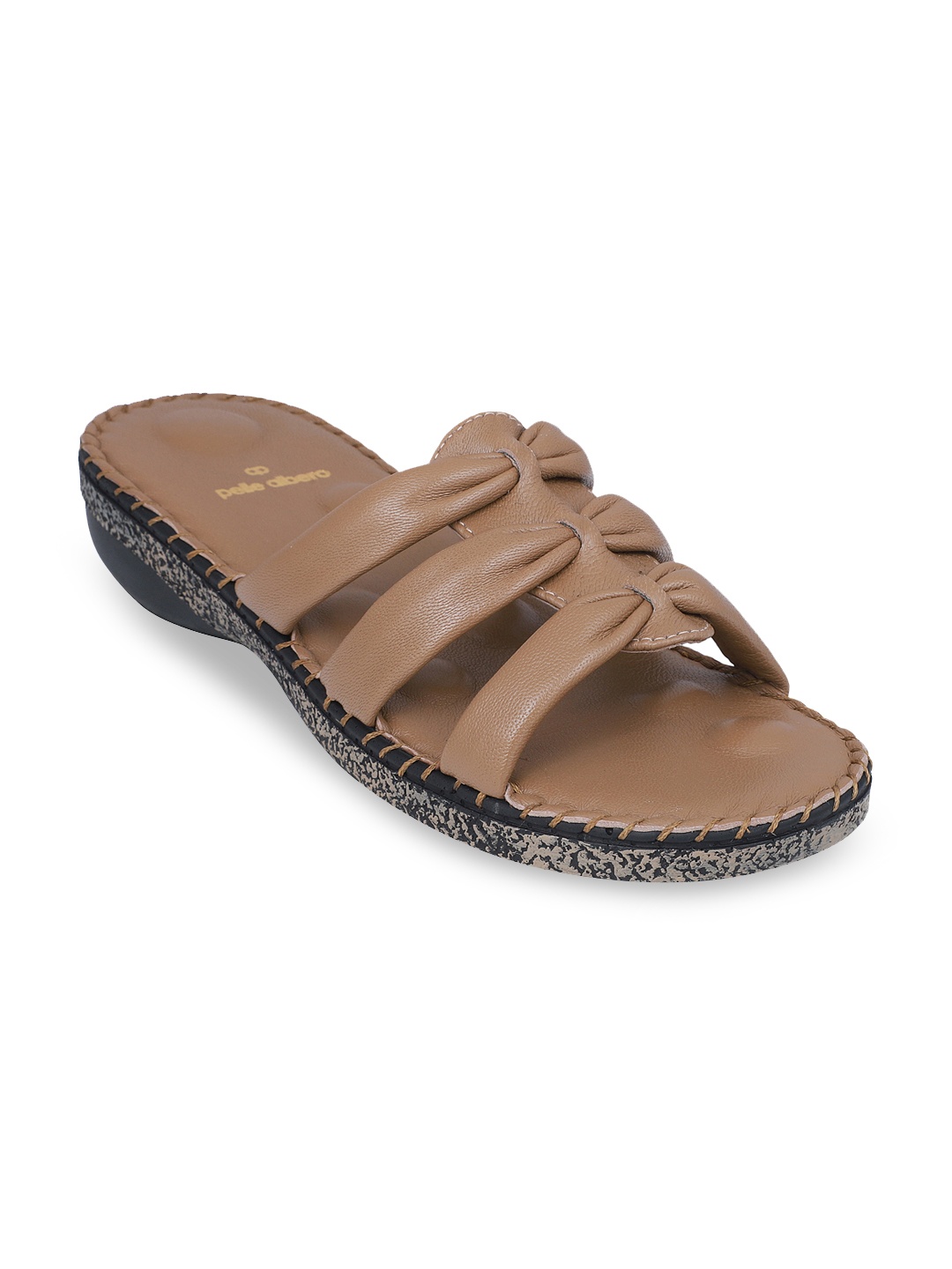 

pelle albero Women Beige Solid Open Toe Flats