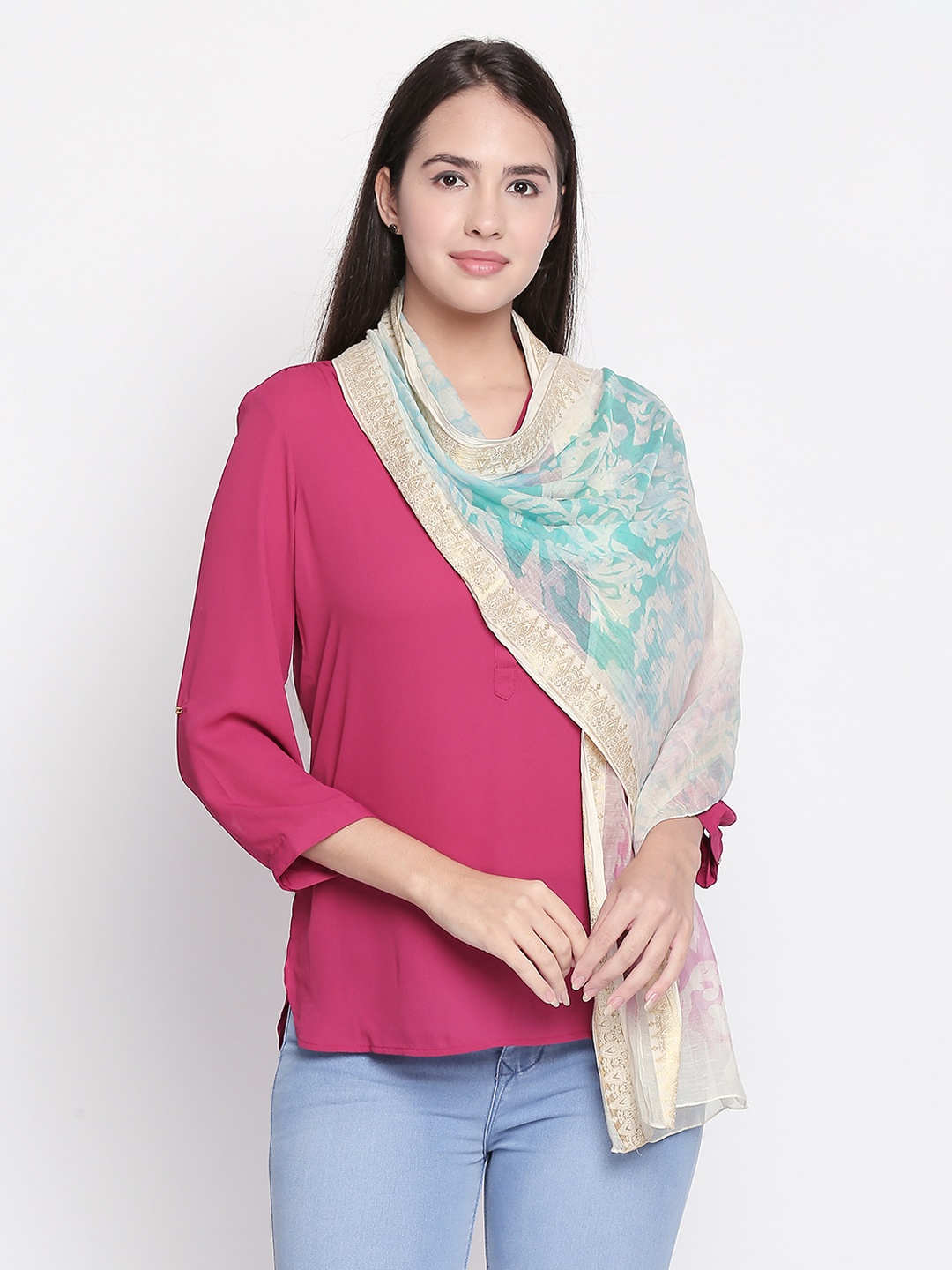 

Style Quotient Women Multicoloured Printed Scarf, Multi