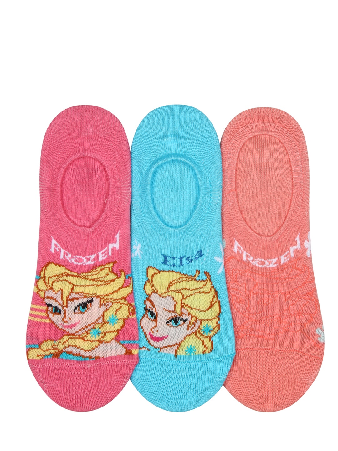 

Supersox Girls Pack of 3 Assorted Disney Frozen Shoe Liners, Multi
