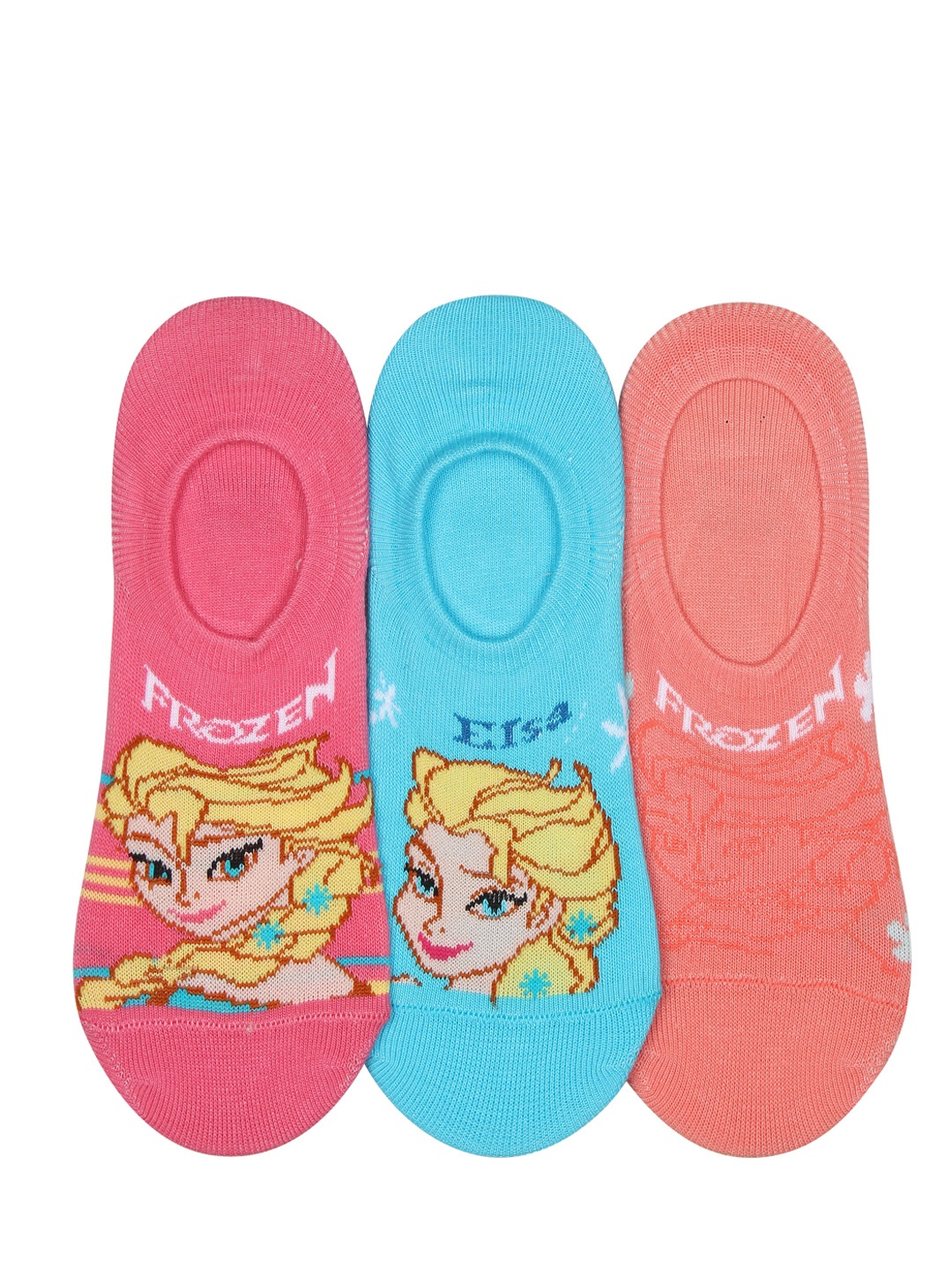 

Supersox Girls Pack of 3 Assorted Disney Frozen Shoe Liners, Multi