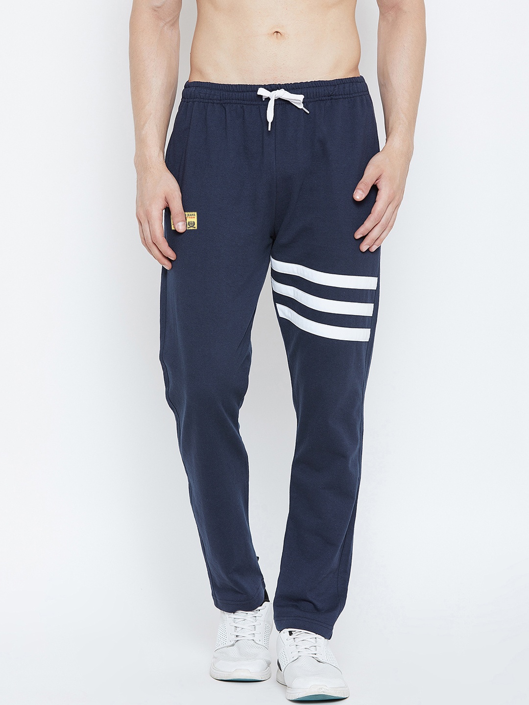 

Adobe Men Navy Blue Slim-Fit Solid Track Pants