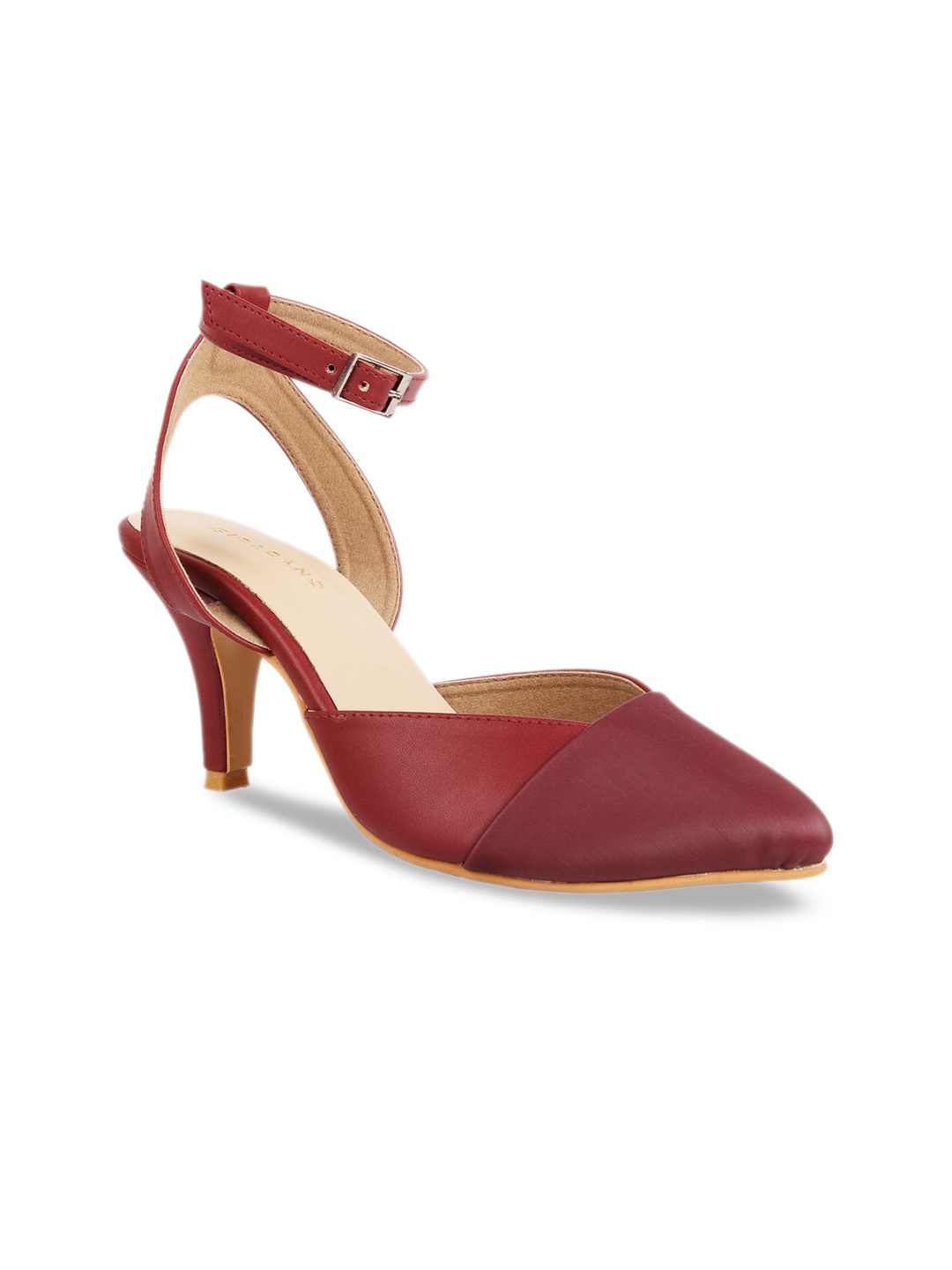 

GIORDANO Women Maroon Solid Pumps