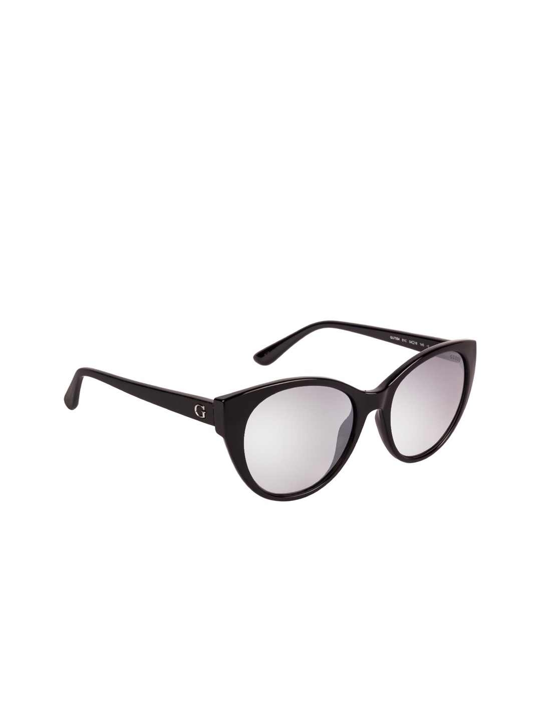 

GUESS Women Cateye Sunglasses GU7594 54 01C, Grey