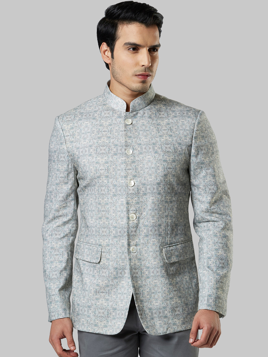 

Ethnix by Raymond Men Green Printed Jacket