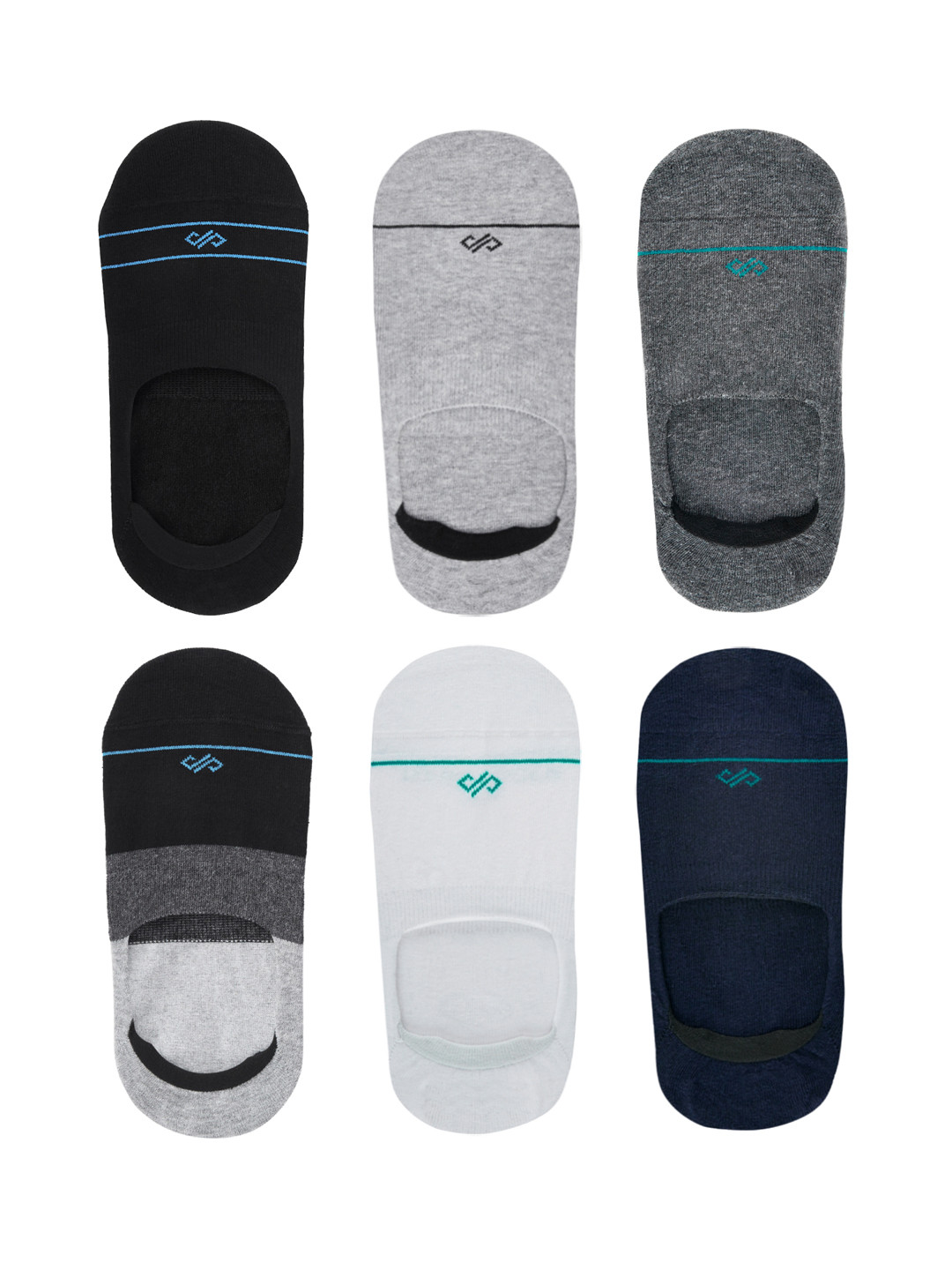 

Dynamocks Unisex Pack of 6 Assorted Shoeliners