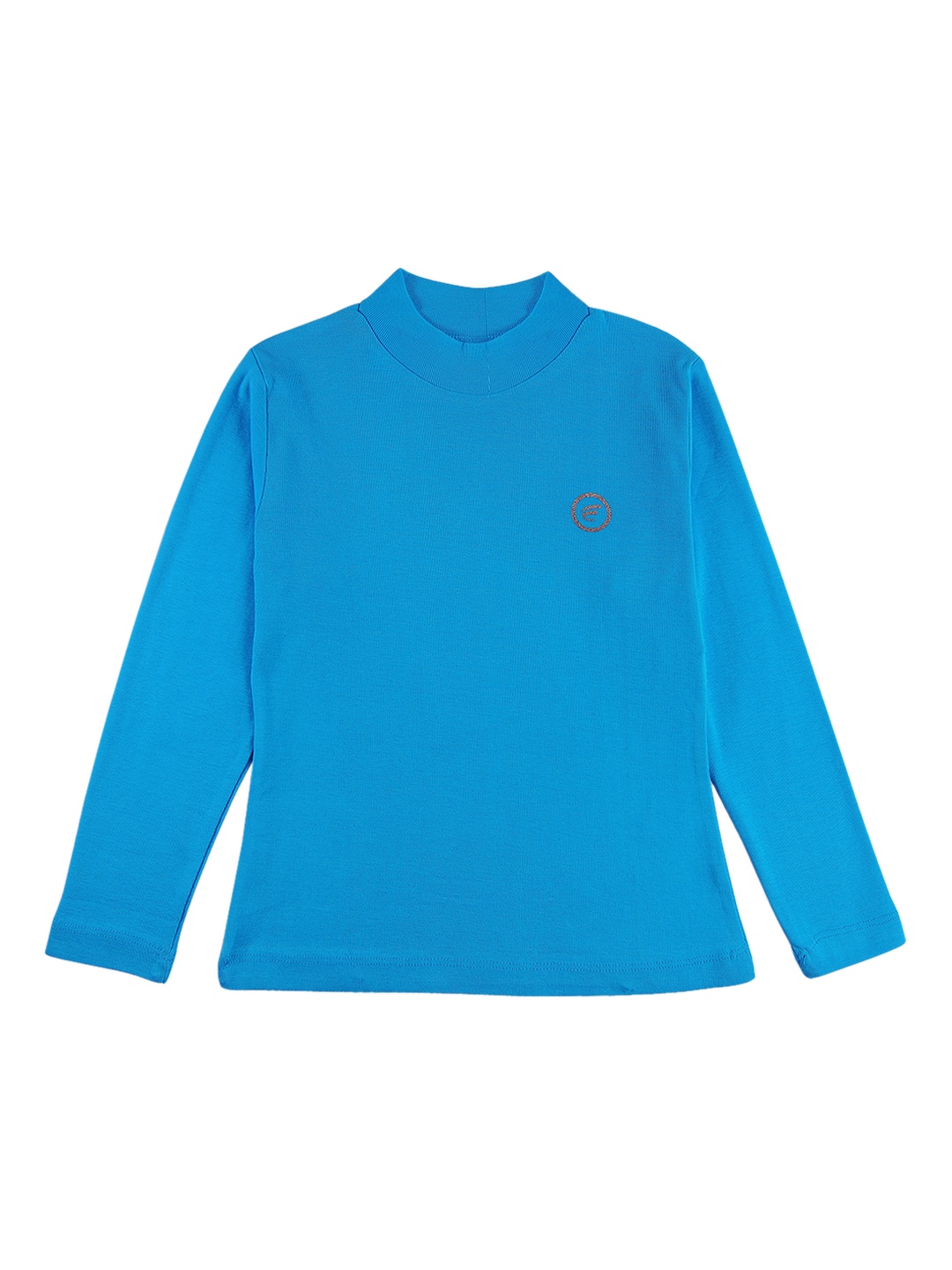 

FEMEA Girls Turquoise Blue Solid Top