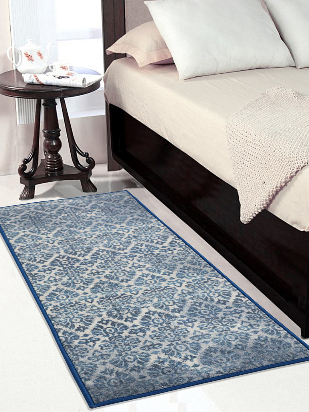 

RUGSMITH Premium Blue Patterned No-Shred Runner