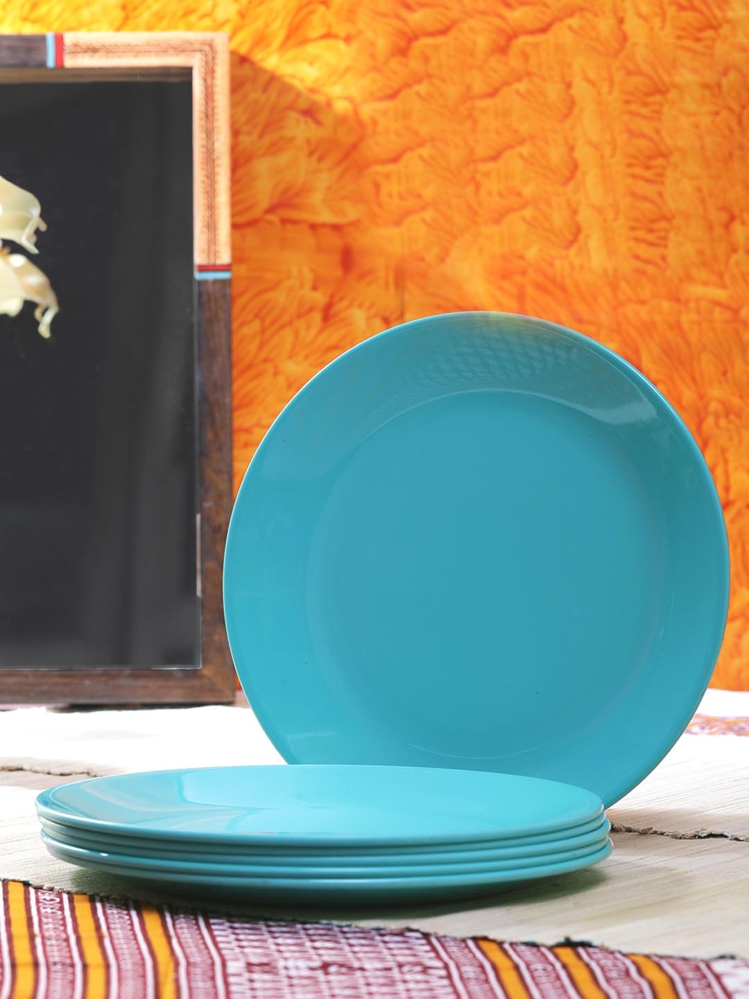 

Servewell Green 6-Pieces Solid Melamine Plates Set