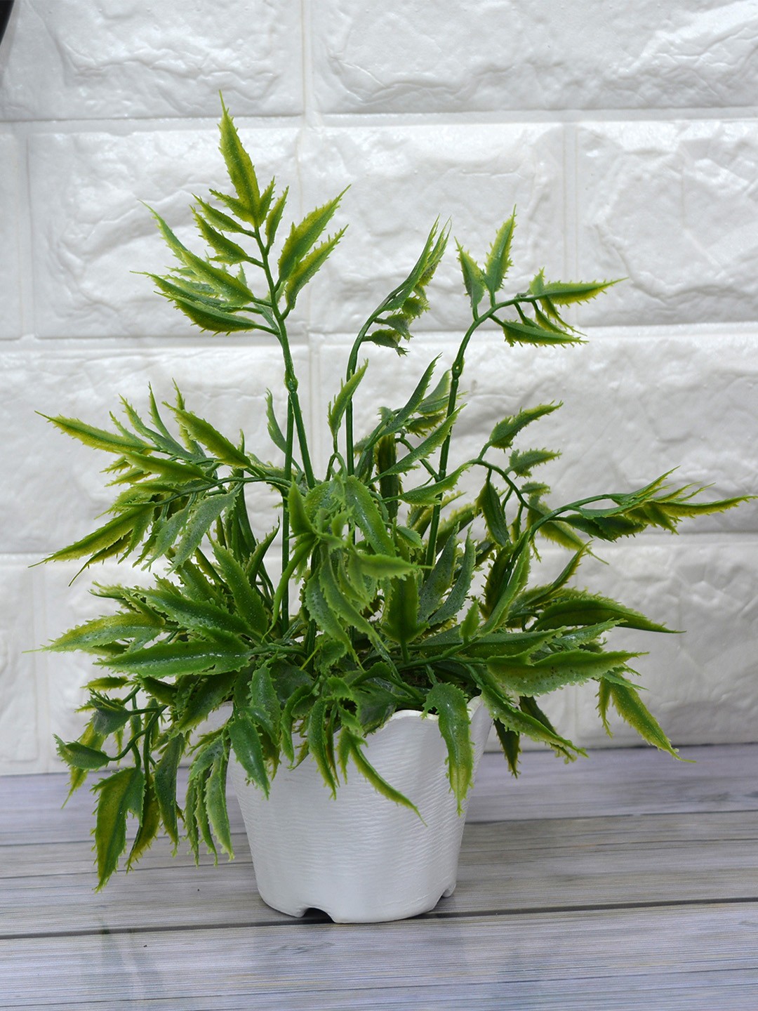 

fancy mart Unisex Green Artificial Palaplai Plant With Pot