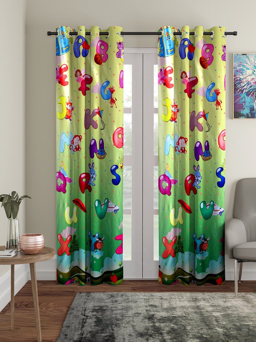 

Cortina Multicoloured Set of 2 Long Door Curtains, Multi