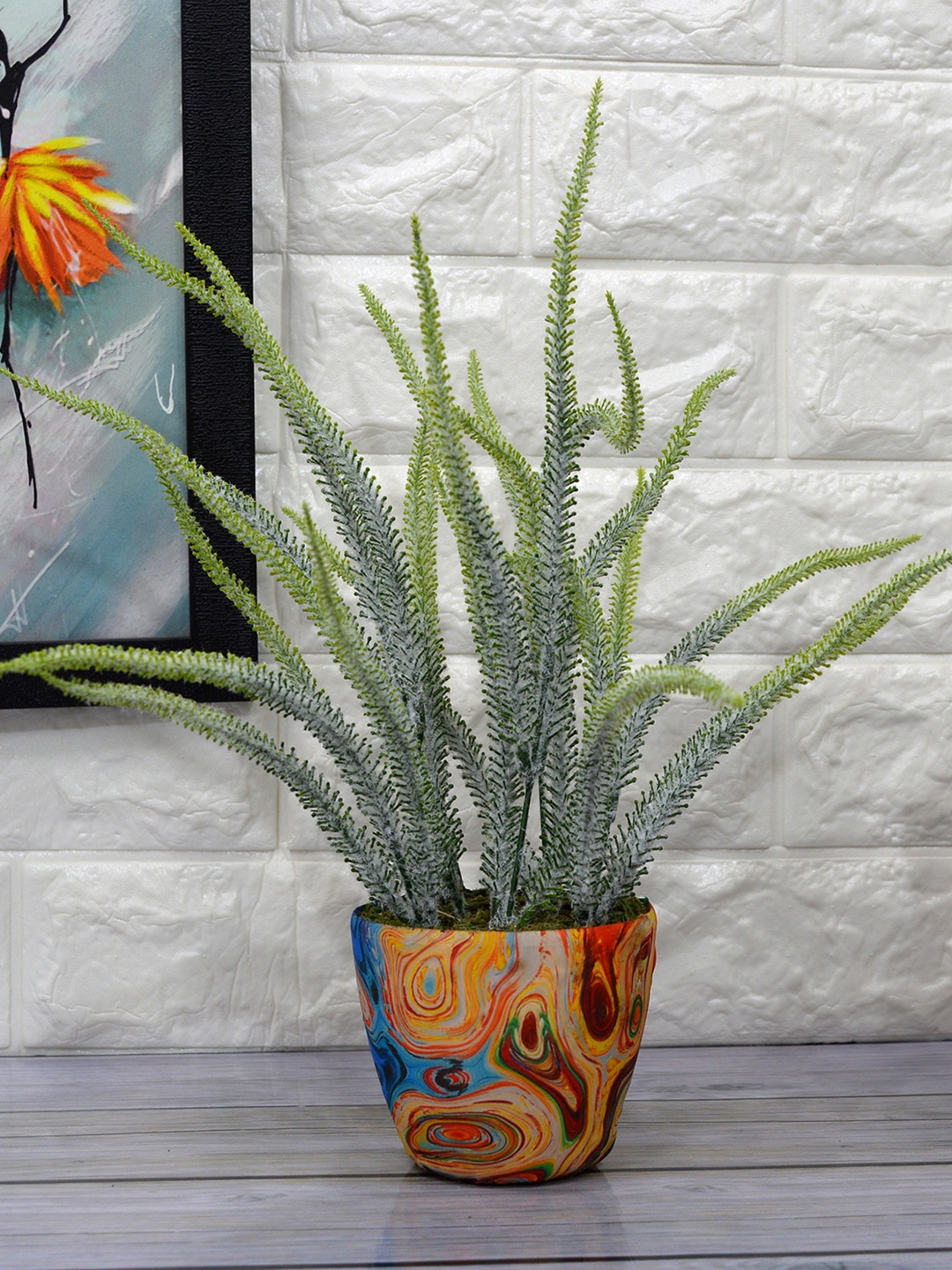 

Fancy Mart Green Artificial Fern With Pot