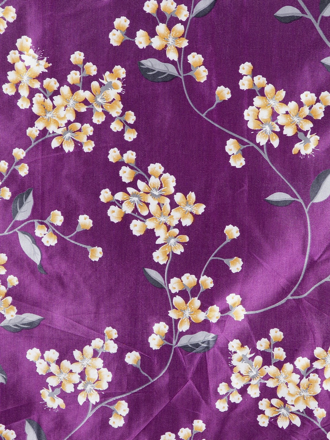 

Cortina Set of 2 Floral Printed Long Door Curtains, Purple