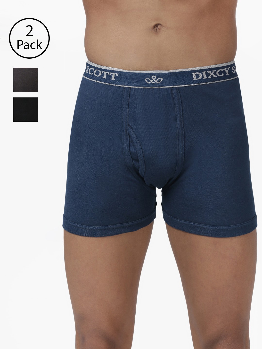 

DIXCY SCOTT Men Pack of 3 Solid Trunks K1-PR49511, Multi