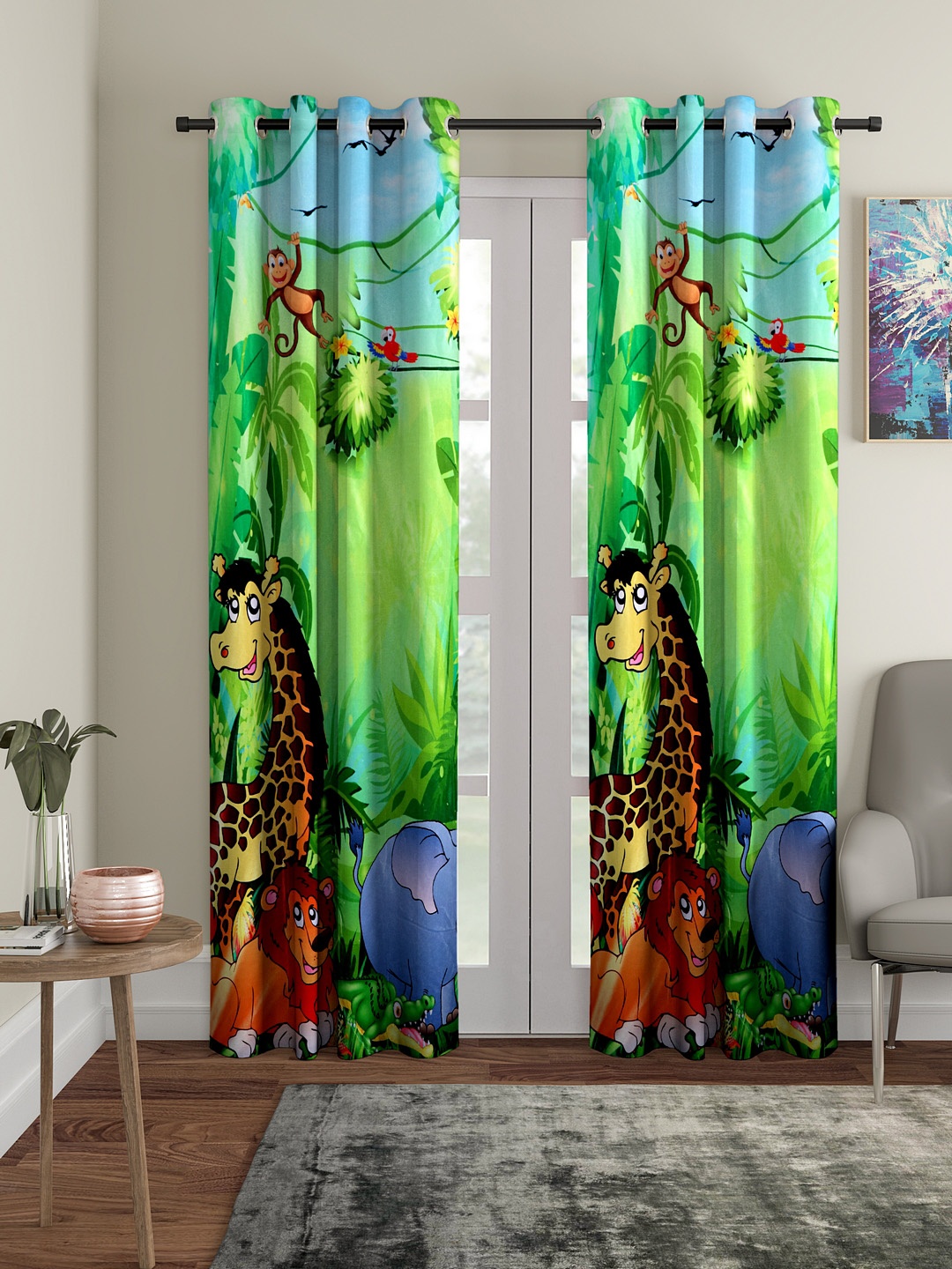 

Cortina Multicoloured Set of 2 Long Door Curtains, Multi