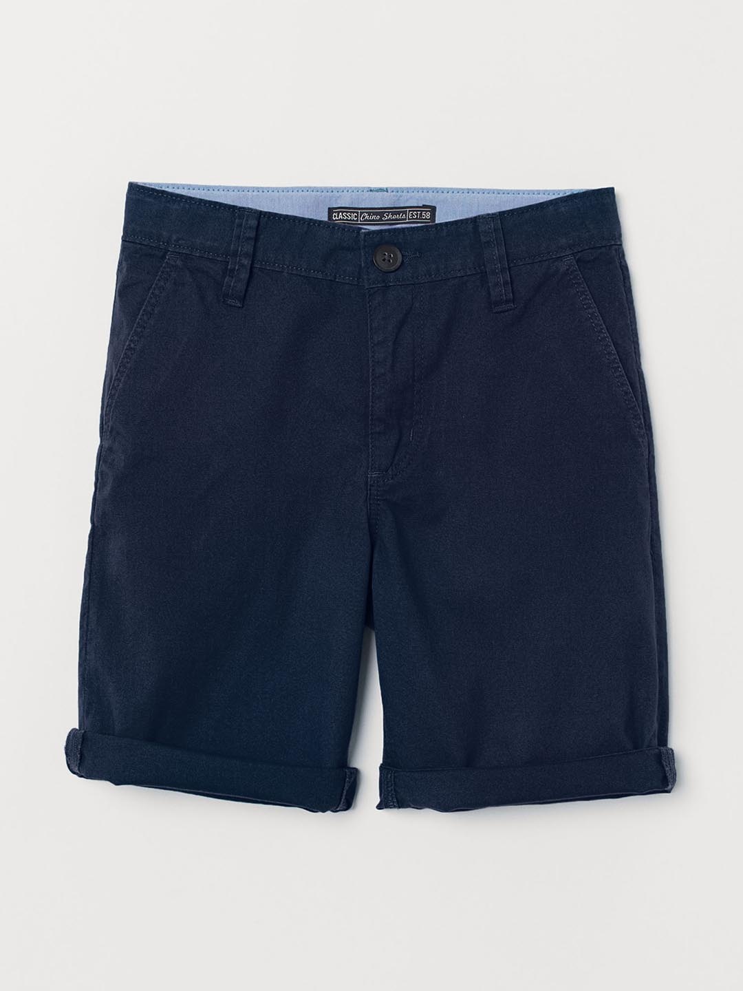 H&M Boys Navy Blue Cotton Chino Shorts