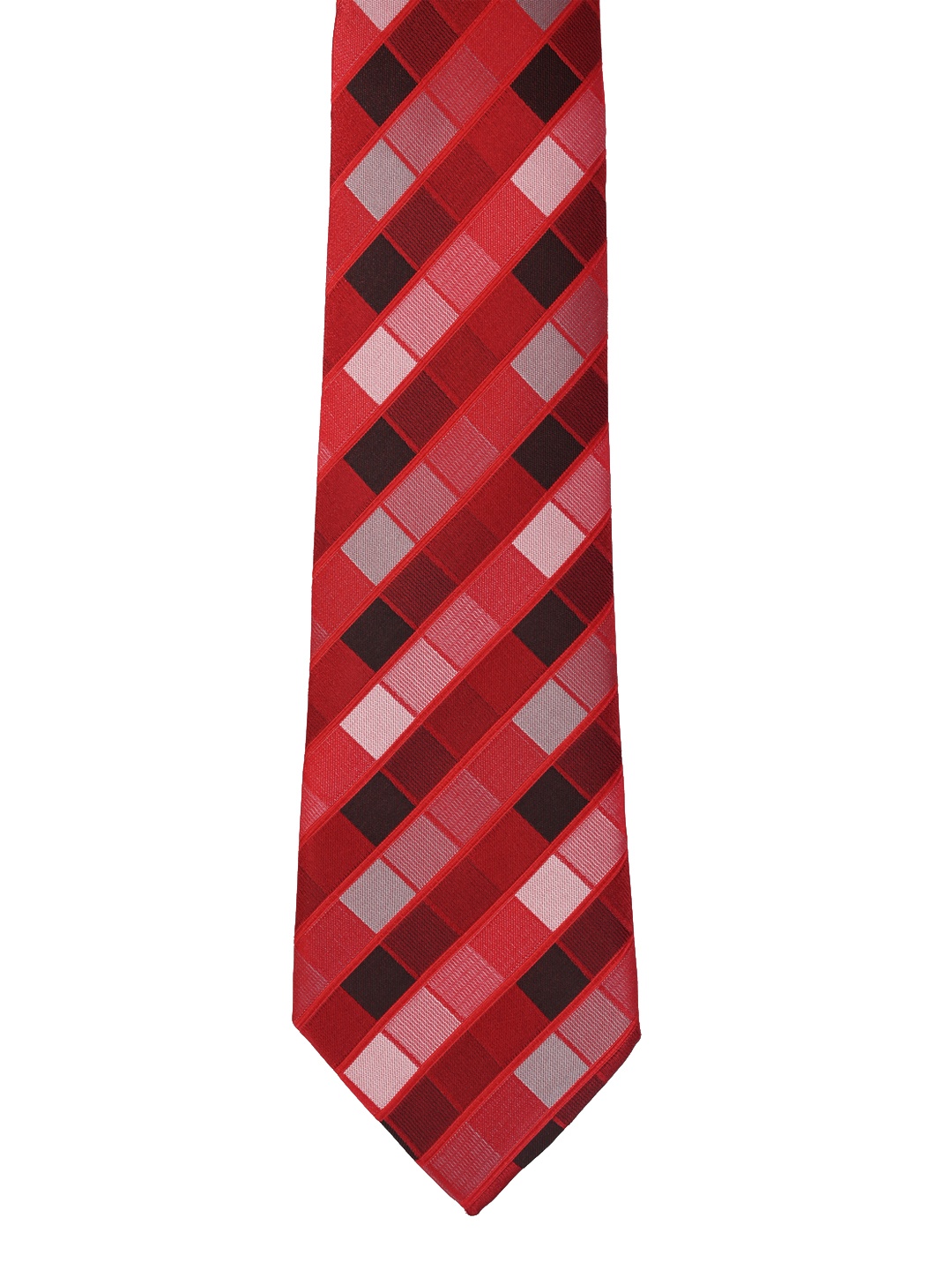 

Calvadoss Red & Black Checked Broad Tie
