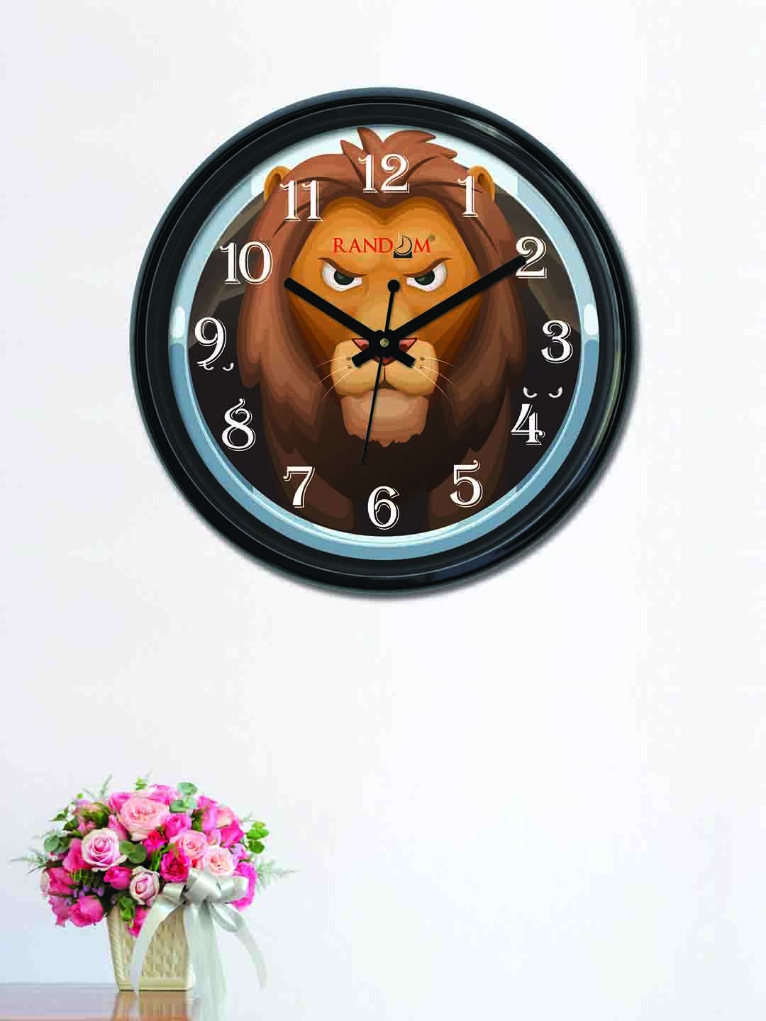 

RANDOM Coffee Brown Round Printed 30 cm Analogue Wall Clock