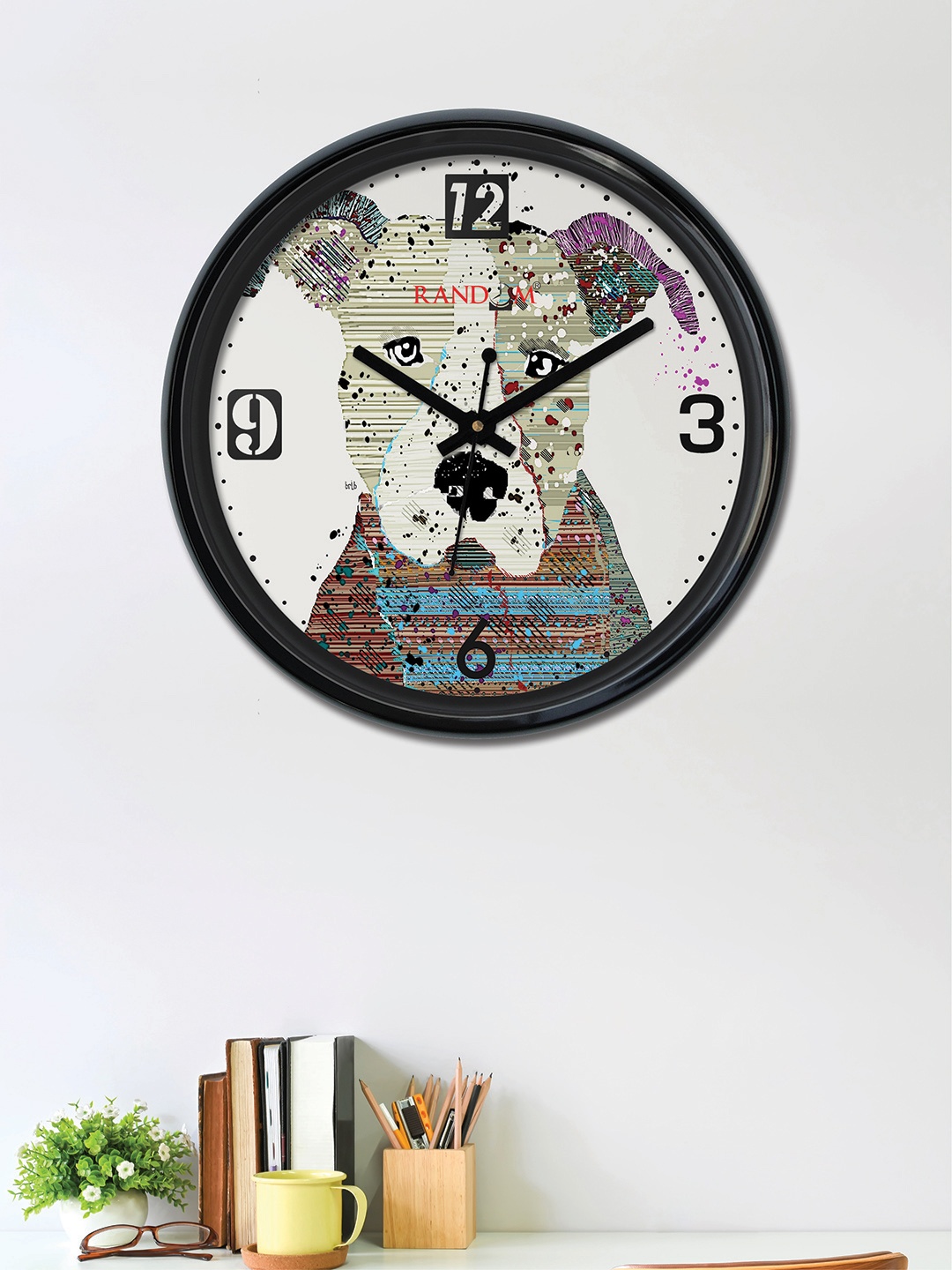 

RANDOM Off-White Round Printed 30cm Analogue Wall Clock