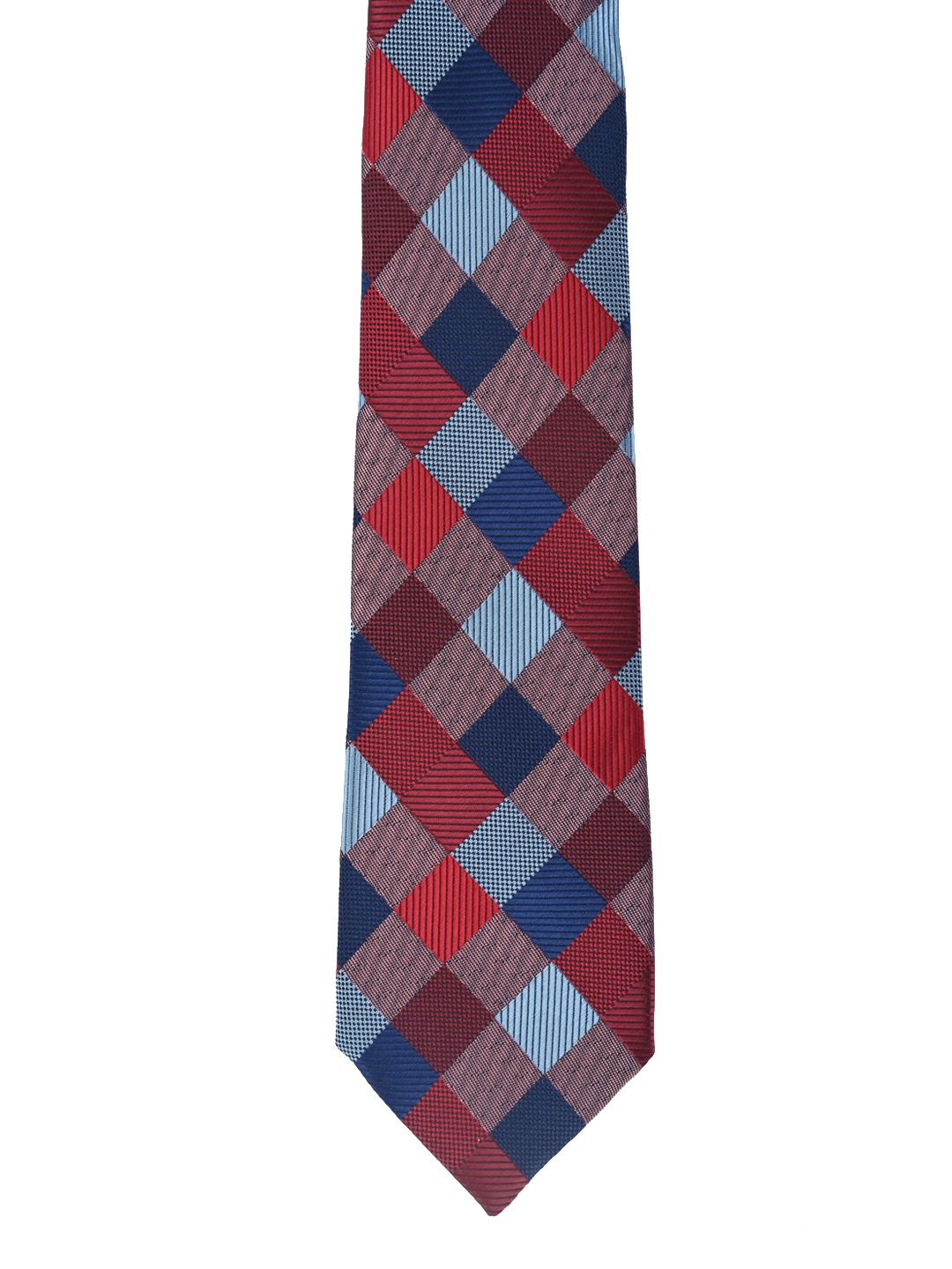 

Calvadoss Red & Blue Checked Broad Tie