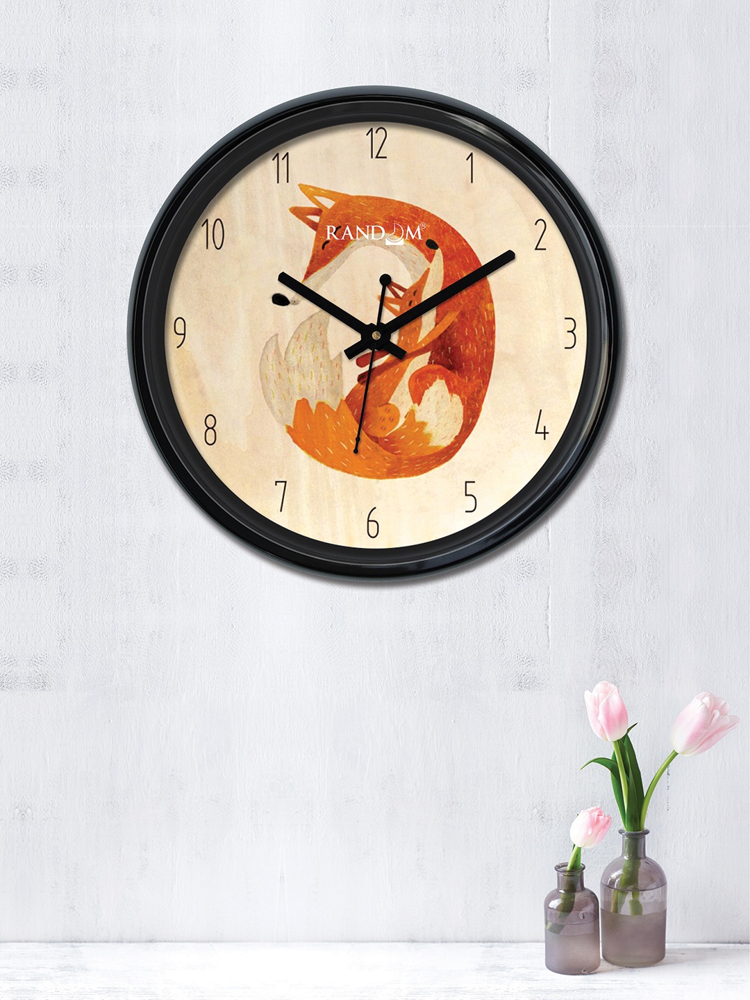 

RANDOM Beige & Brown Round Printed 30 cm Analogue Wall Clock