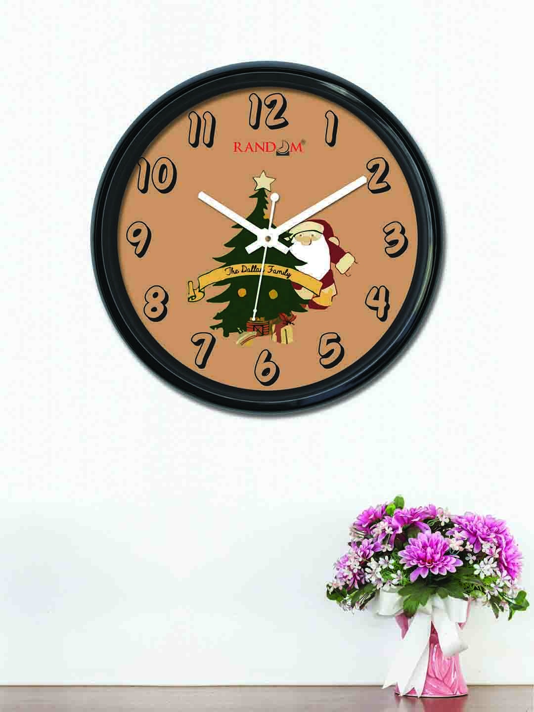 

RANDOM Mustard Yellow Round Printed Analogue Wall Clock (30 x 30 x 5)