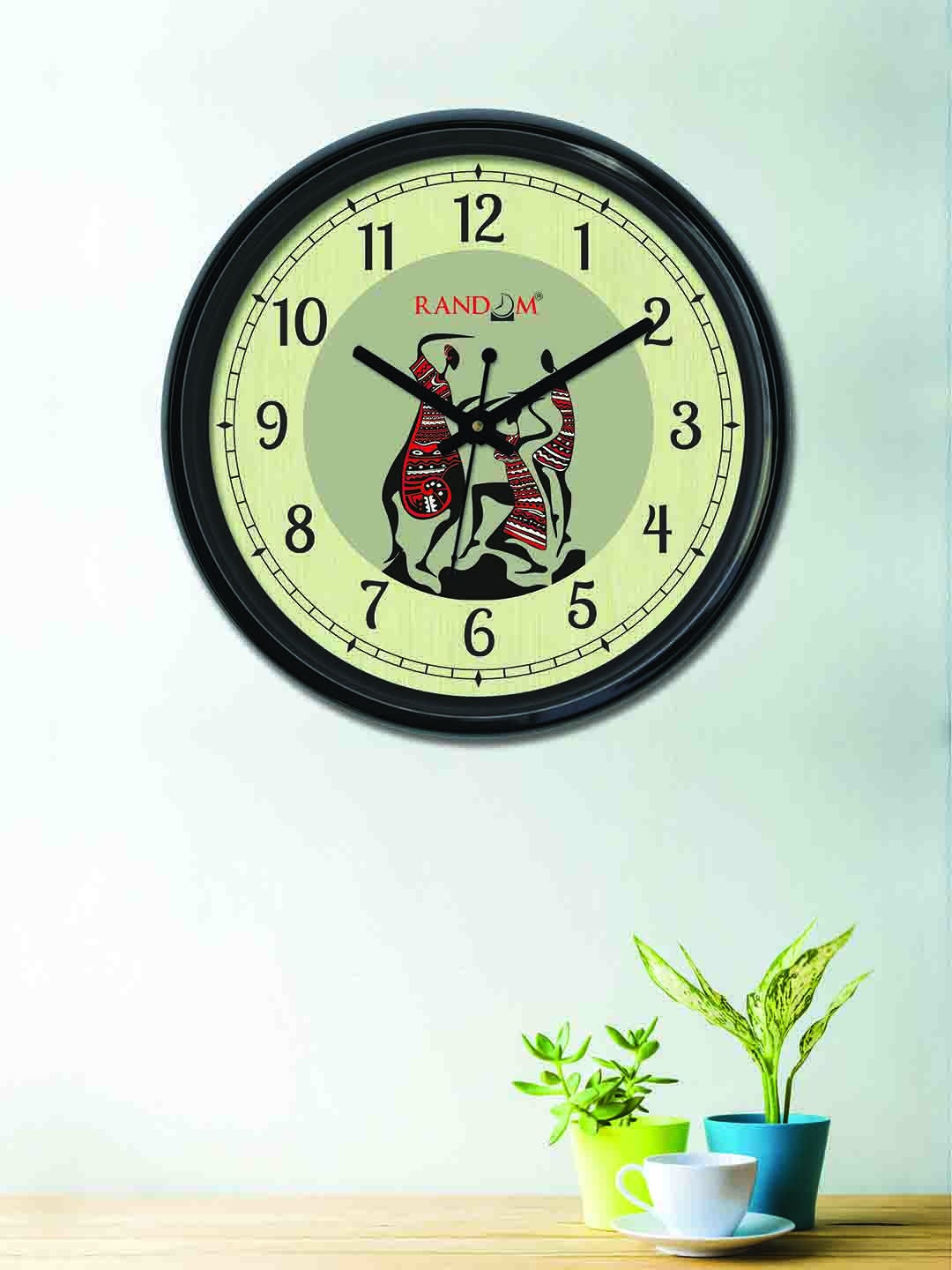 

RANDOM Green Round Printed 30 cm Analogue Wall Clock