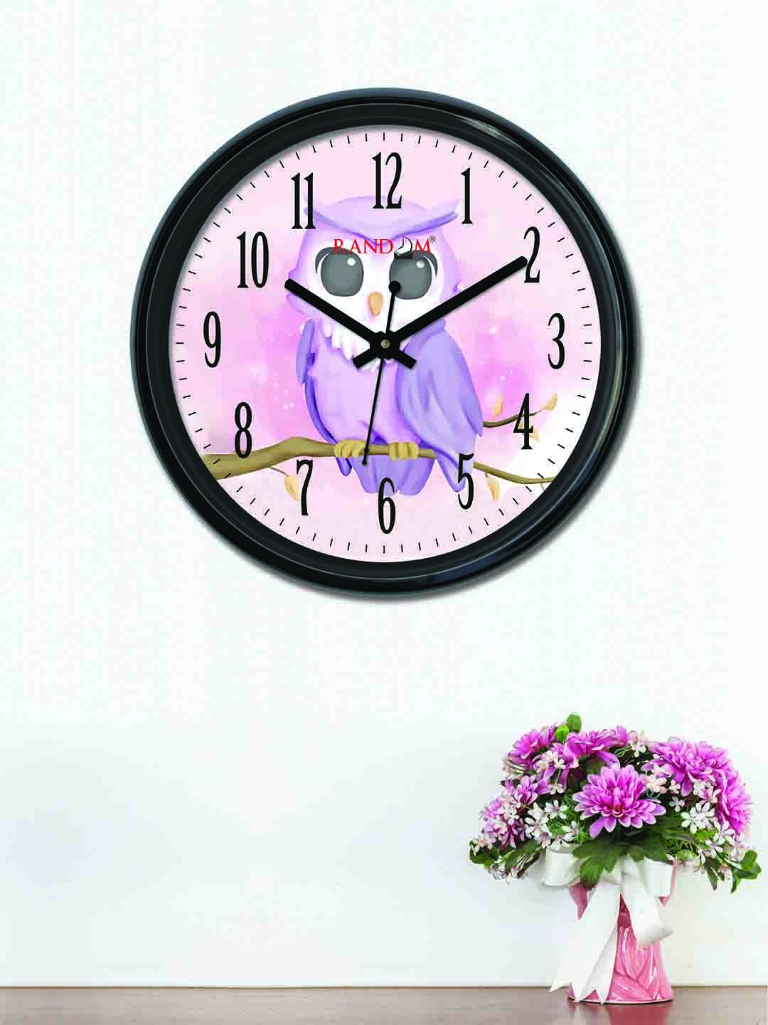 

RANDOM Pink & Lavender Round Printed 30 cm Analogue Wall Clock