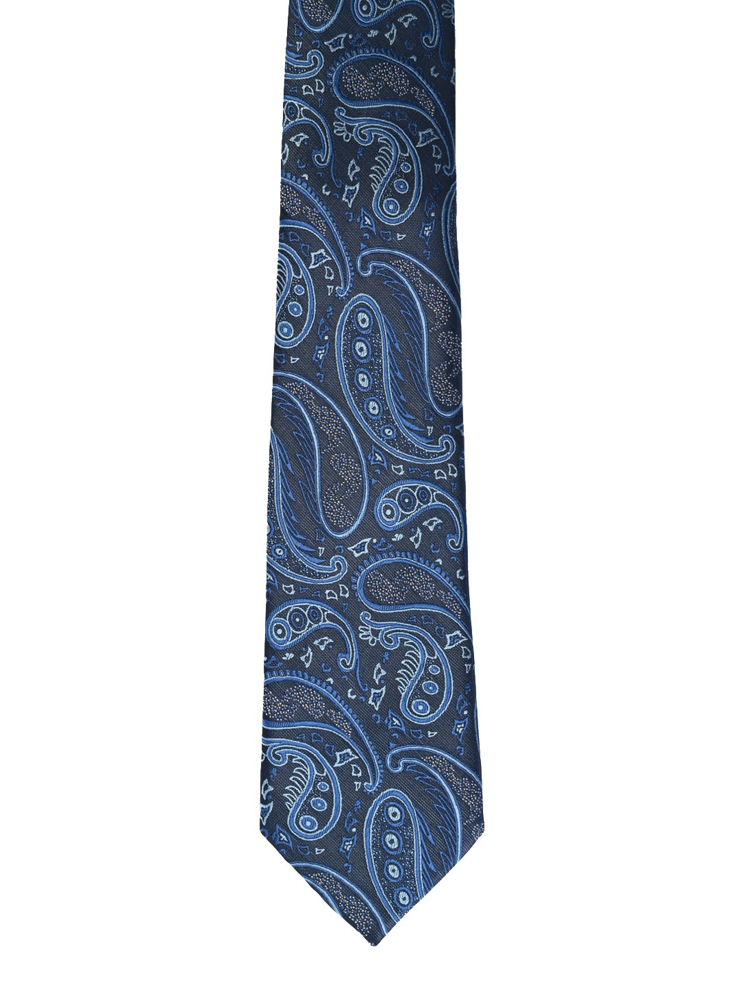 

Calvadoss Blue Woven Design Broad Tie