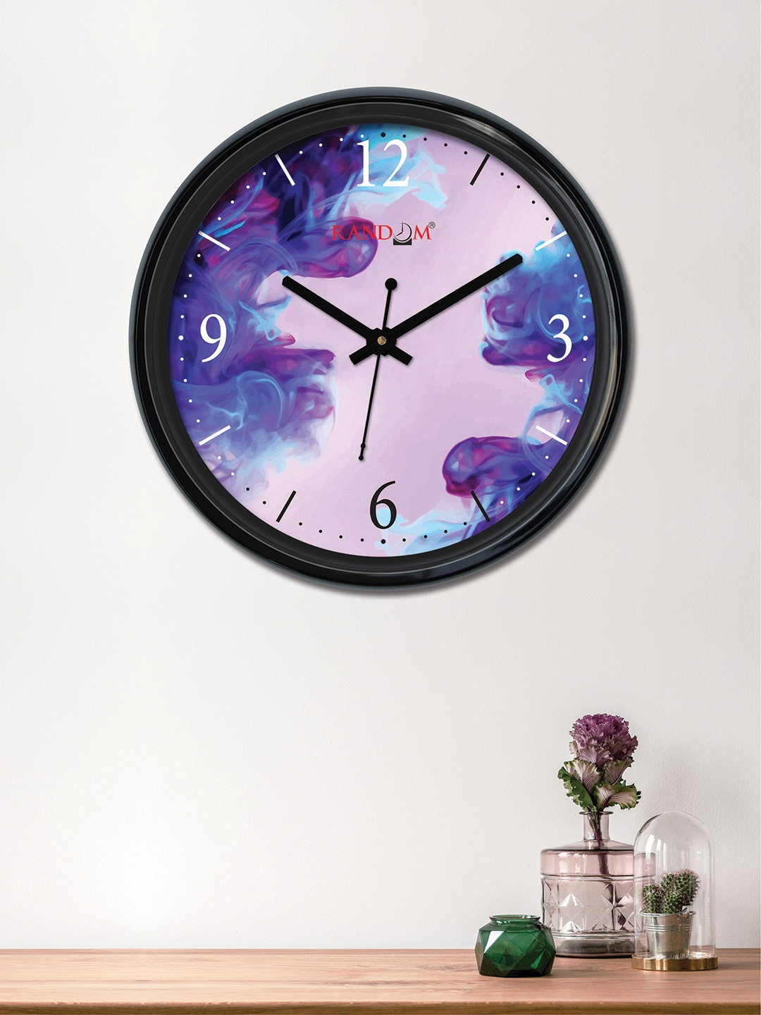 

RANDOM Lavender & Blue Round Printed 30 cm Analogue Wall Clock