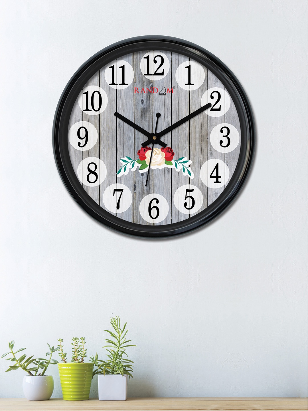 

RANDOM Grey Round Printed Analogue Wall Clock (30 x 30 x 5)