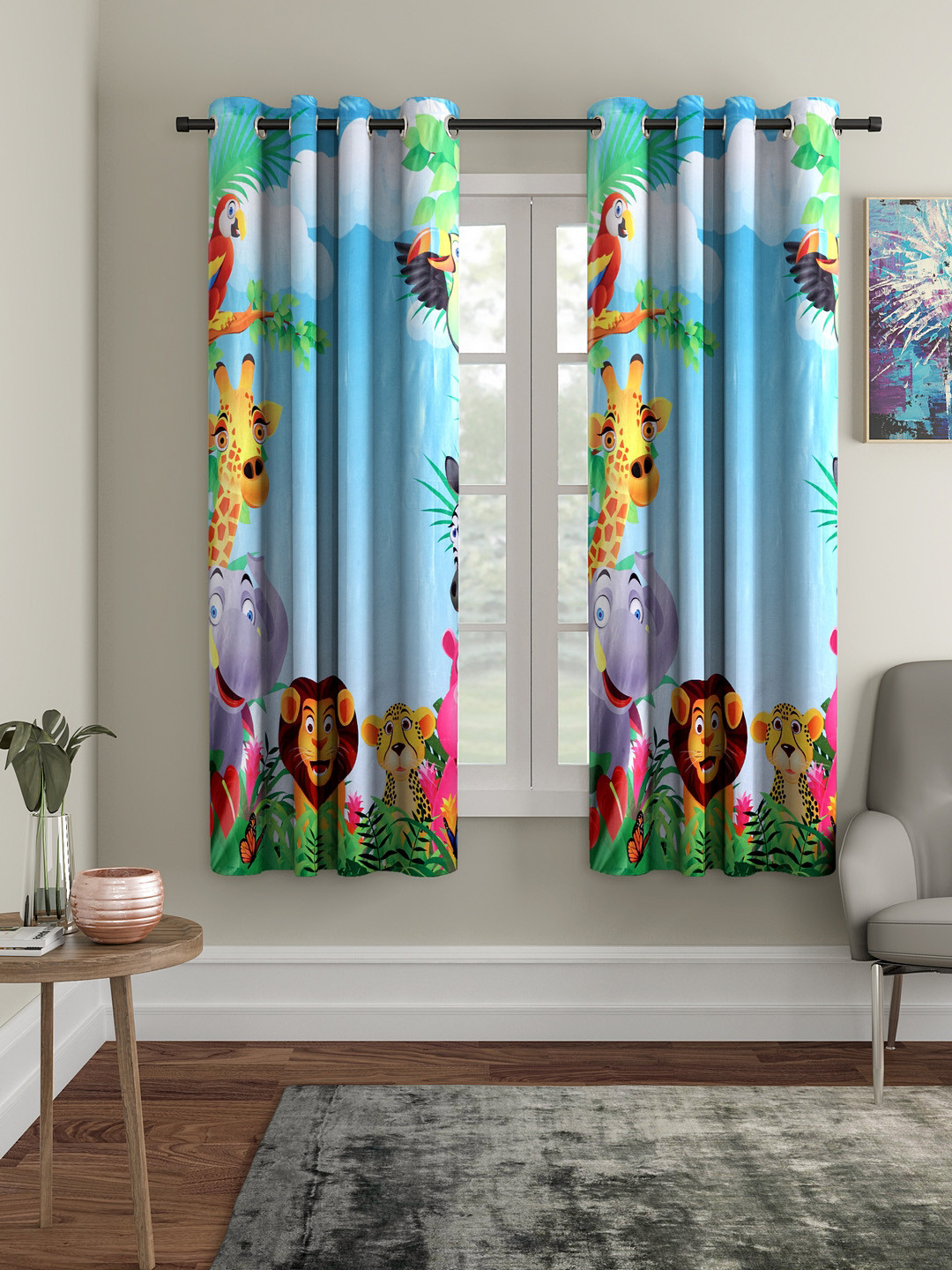

Cortina Blue Set of 2 Window Curtains