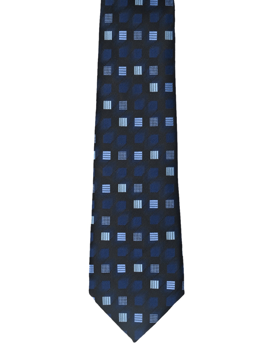

Calvadoss Navy Blue Checked Broad Tie