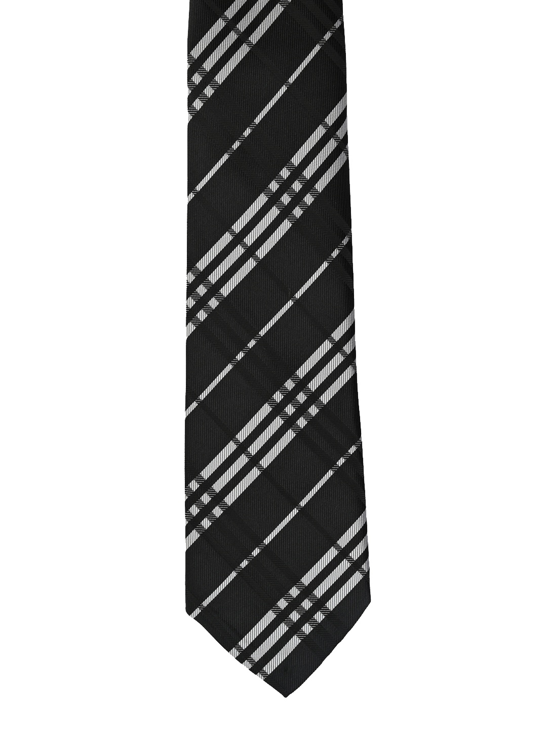 

Calvadoss Black & White Checked Broad Tie