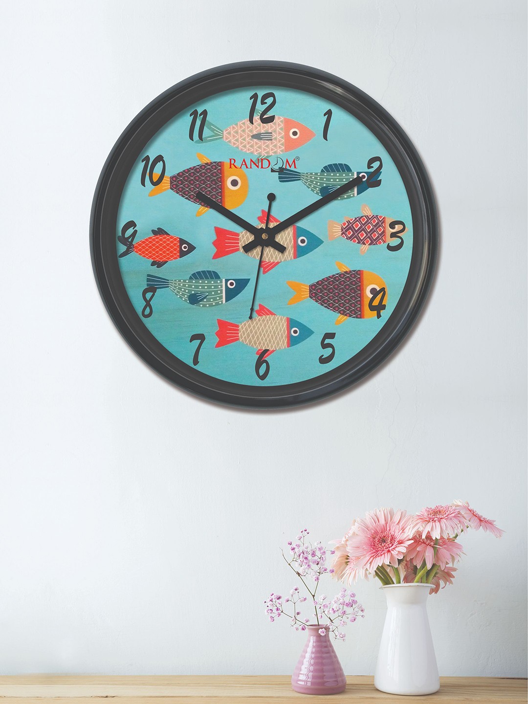 

RANDOM Sea Green Round Printed 30 cm Analogue Wall Clock