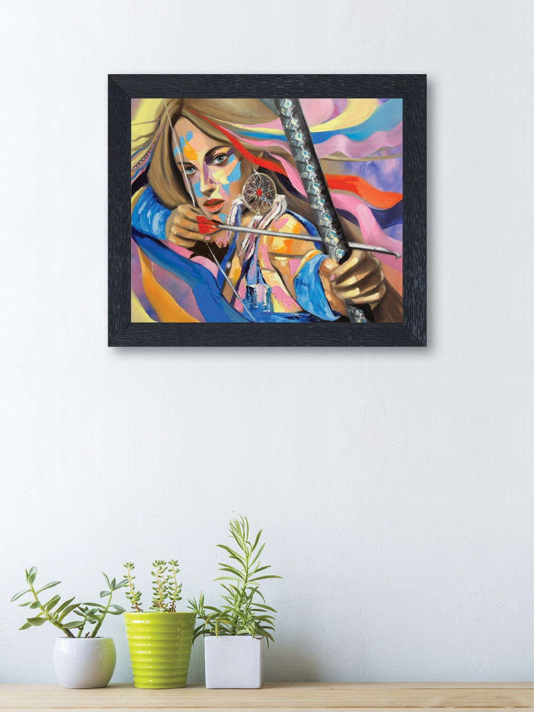 

nest ART Multicoloured Synthetic Wood Wall Art, Multi