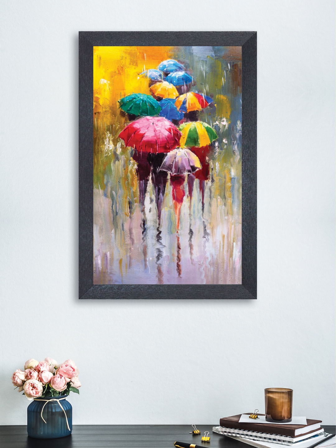 nest ART Multicoloured Synthetic Wood Wall Art, Multi