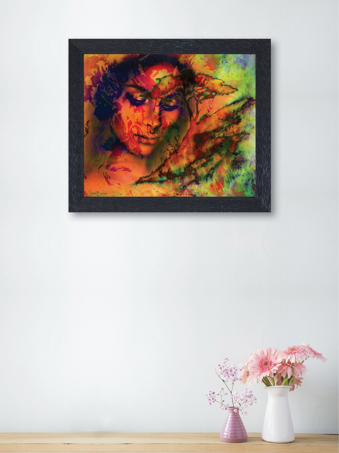 

nest ART Orange & Green Synthetic Wood Wall Art