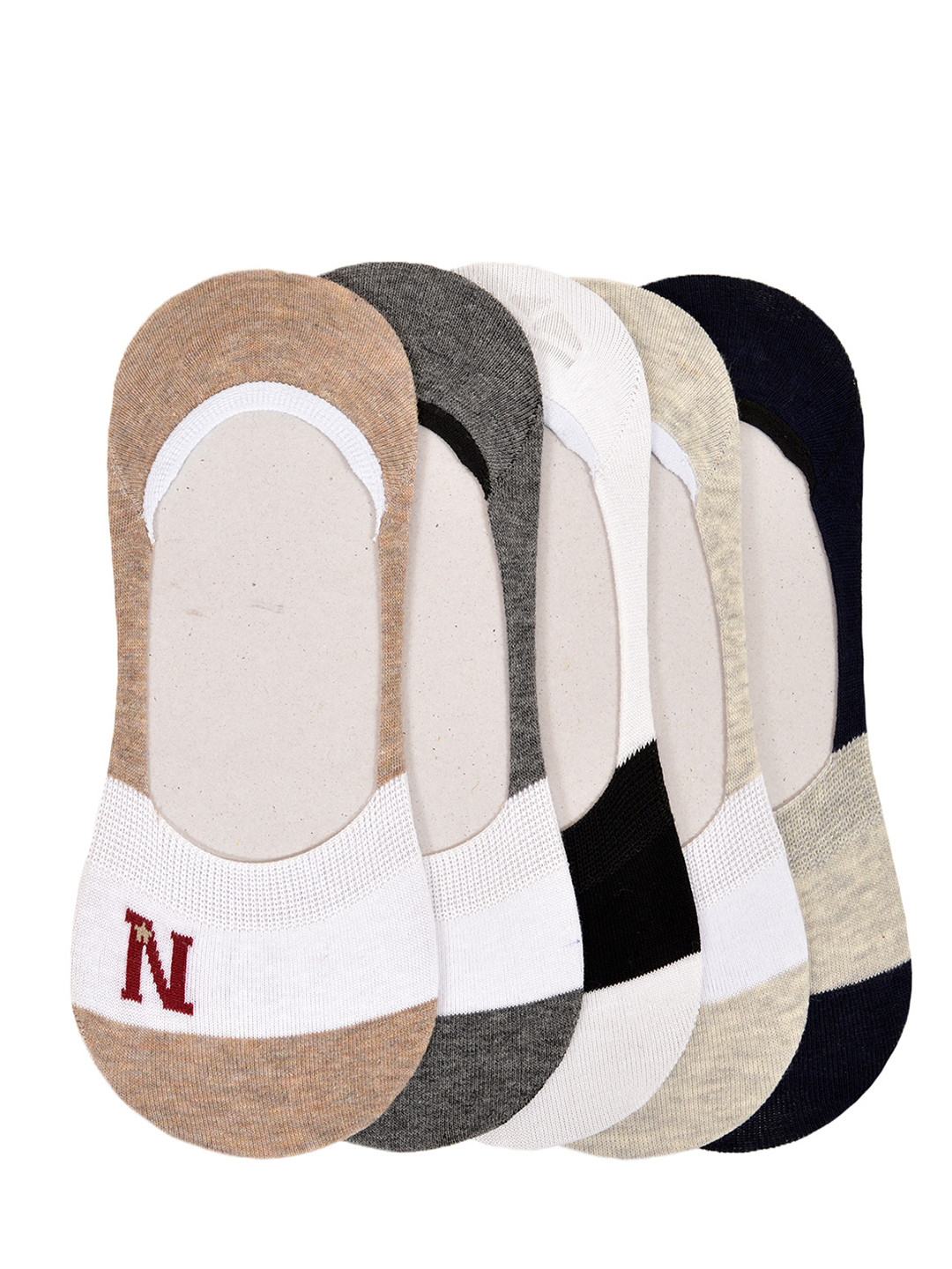 

MARC Men Pack of 5 Multi Color Shoe Liners