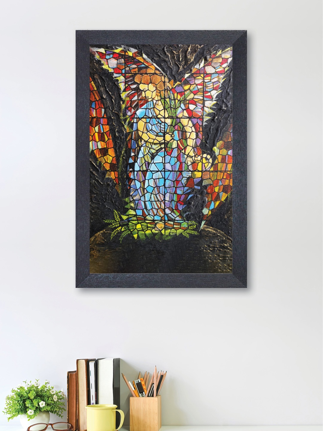 

nest ART Multicoloured Synthetic Wood Wall Art, Multi