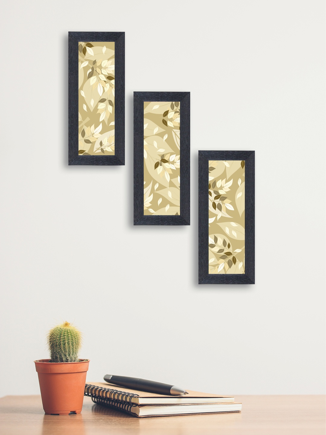 

nest ART Set of 3 Multicoloured Synthetic Wood Wall Art, Multi