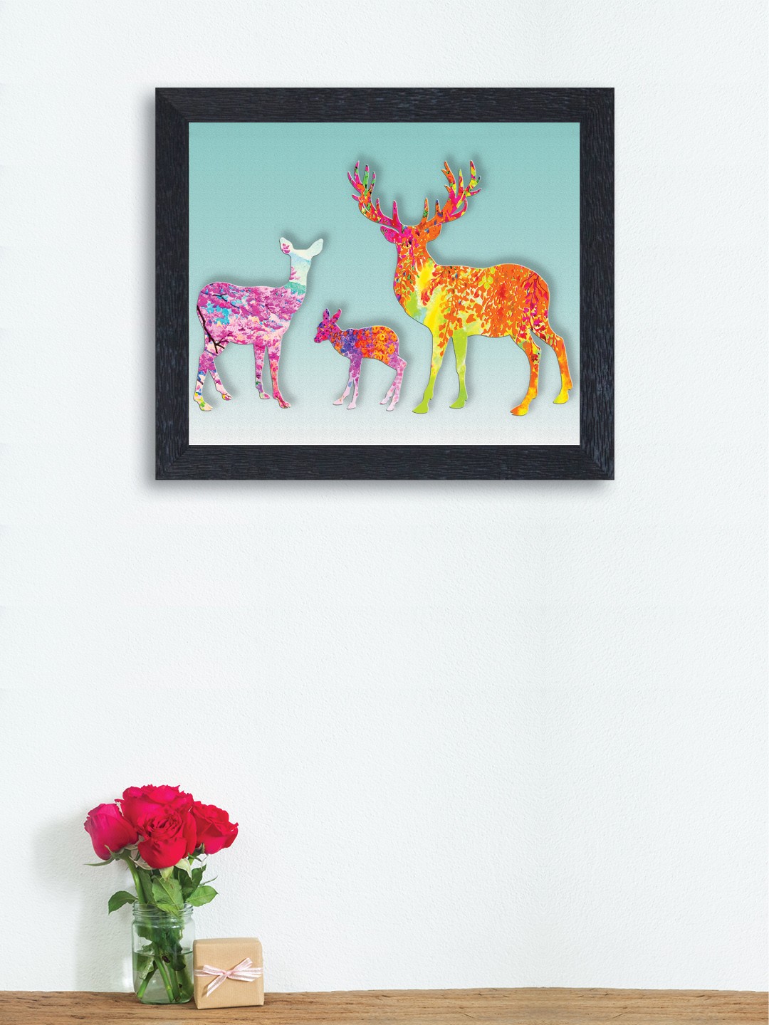 

nest ART Multicoloured Synthetic Wood Wall Art, Multi
