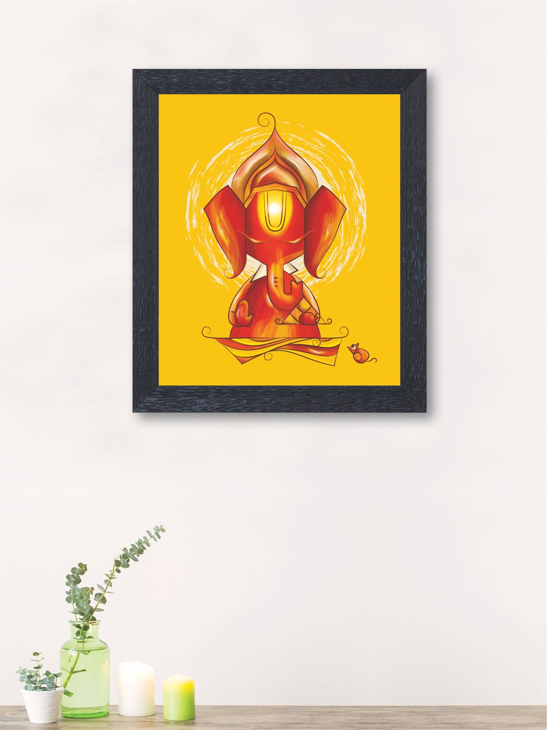 

nest ART Yellow & Red Synthetic Wood Wall Art