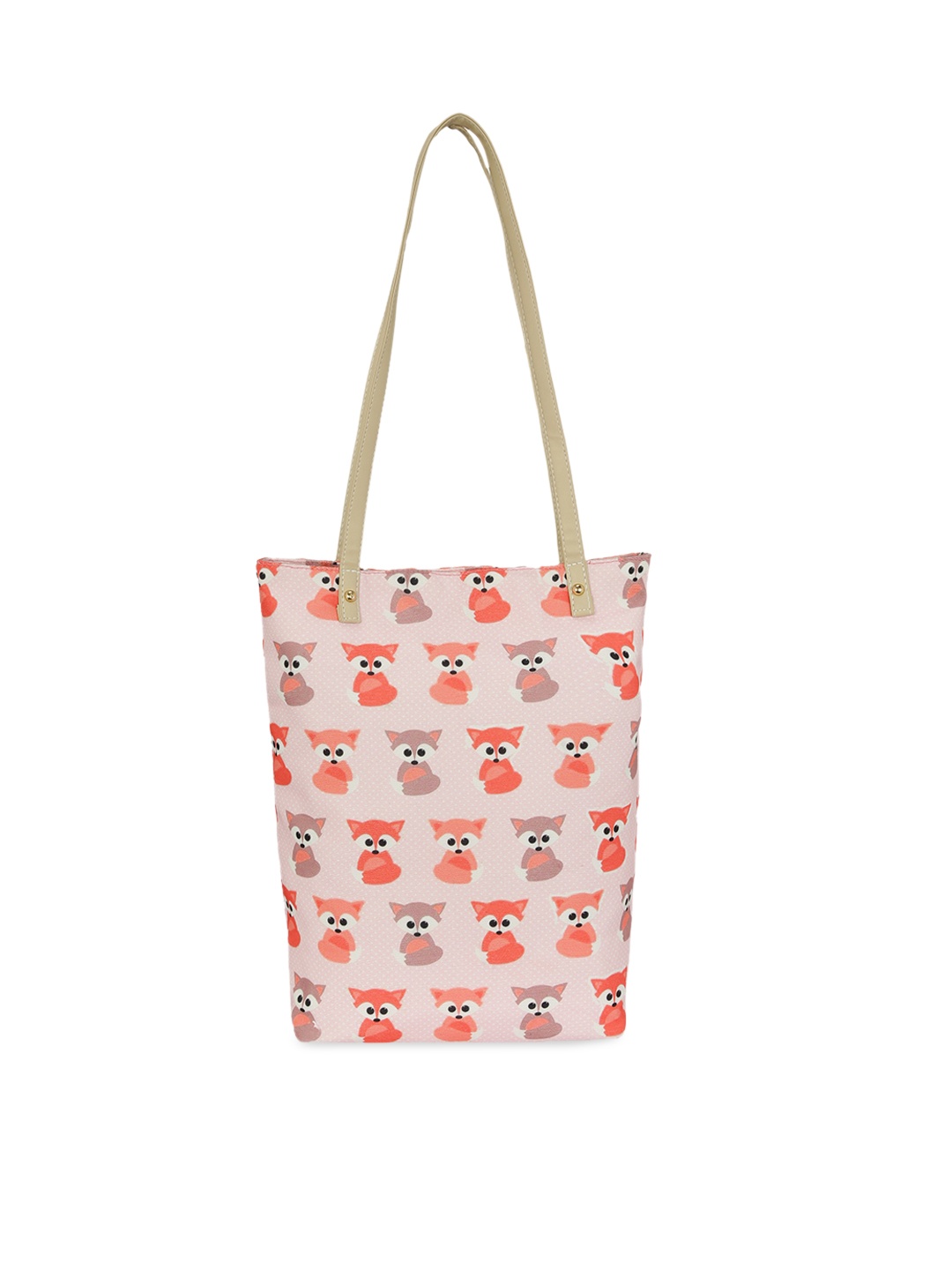 

KLEIO Pink Printed Tote Bag