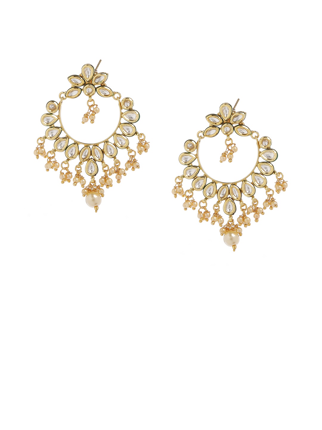 

Bamboo Tree Jewels Gold-Toned Classic Drop Earrings