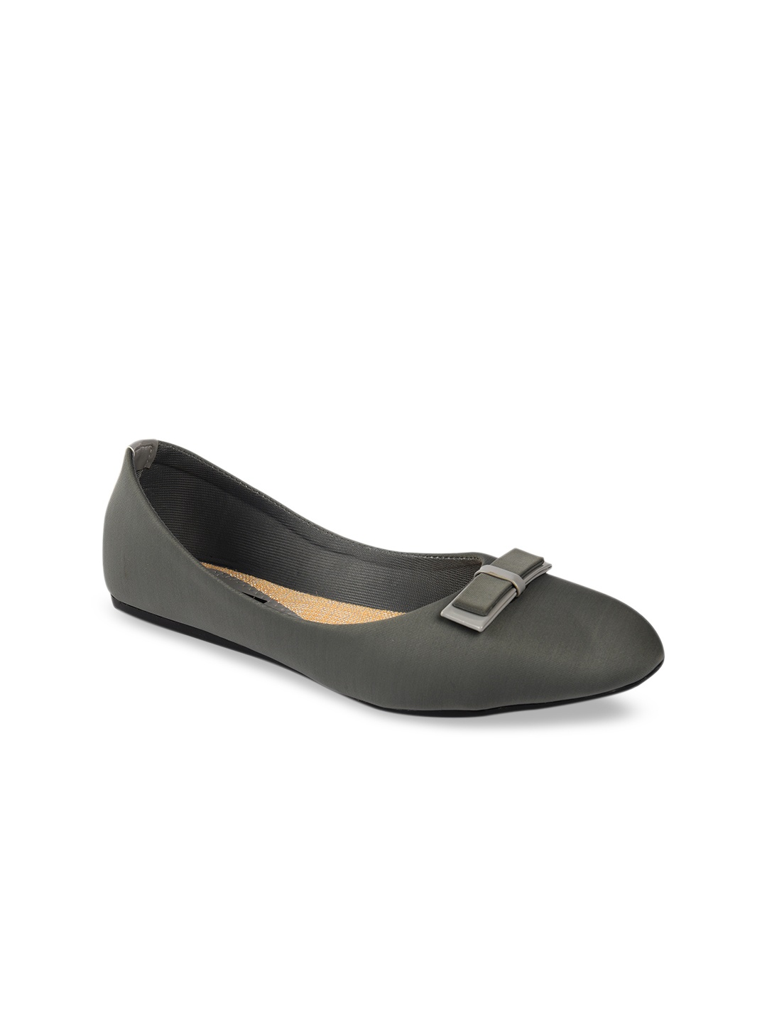 WOMENS BERRY Women Grey Solid Ballerinas